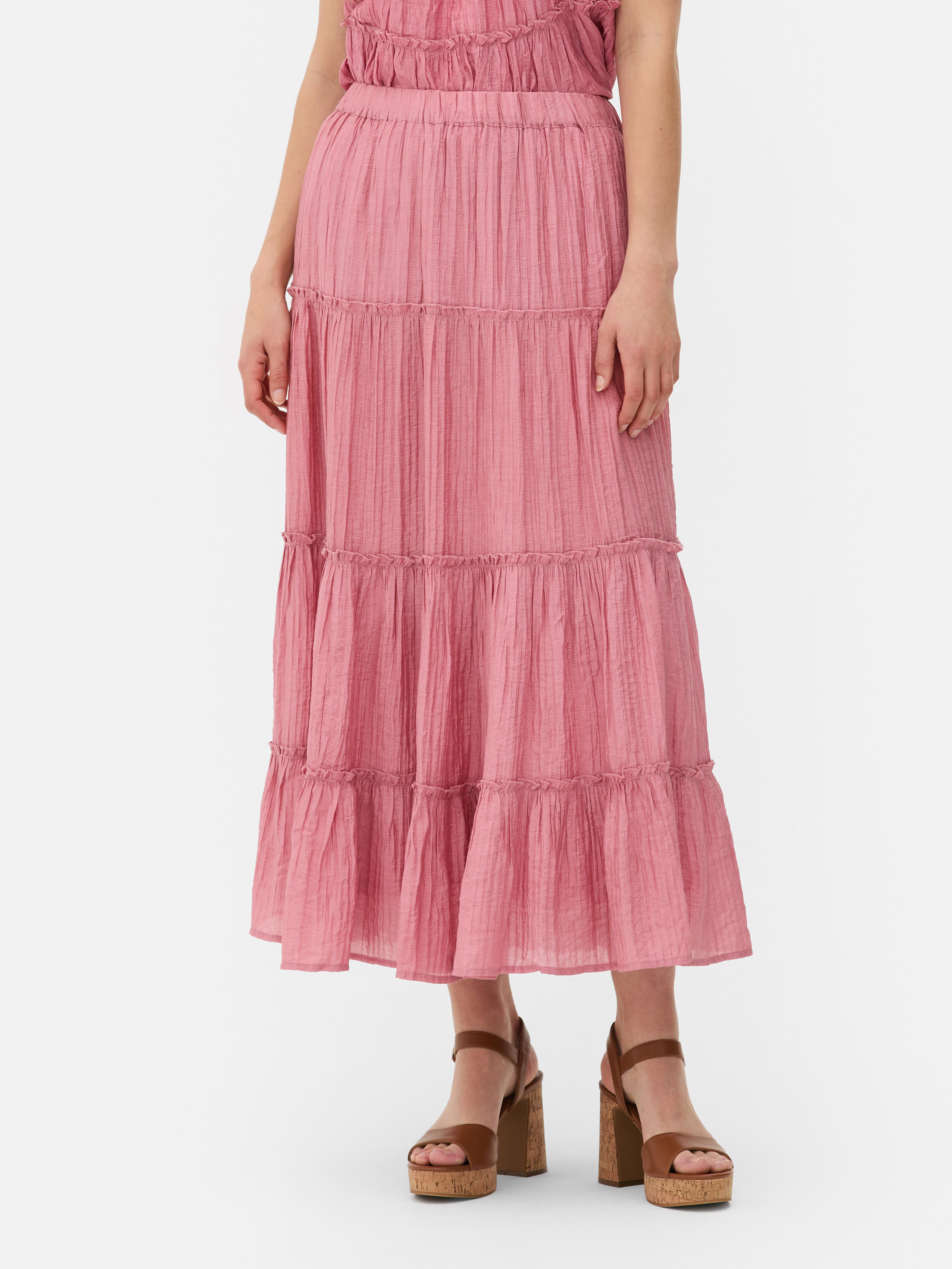 Tiered Maxi Skirt