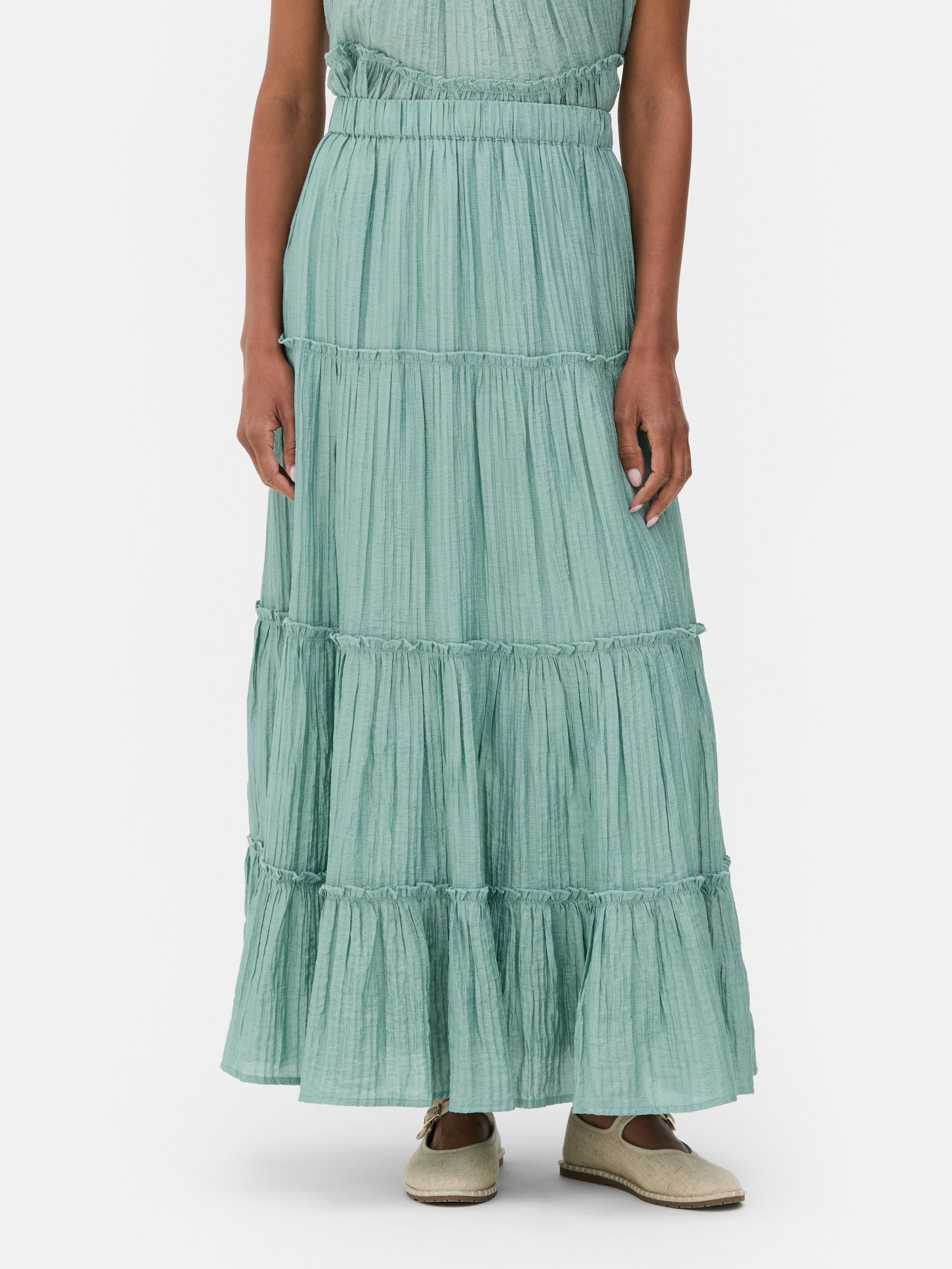 Tiered Maxi Skirt