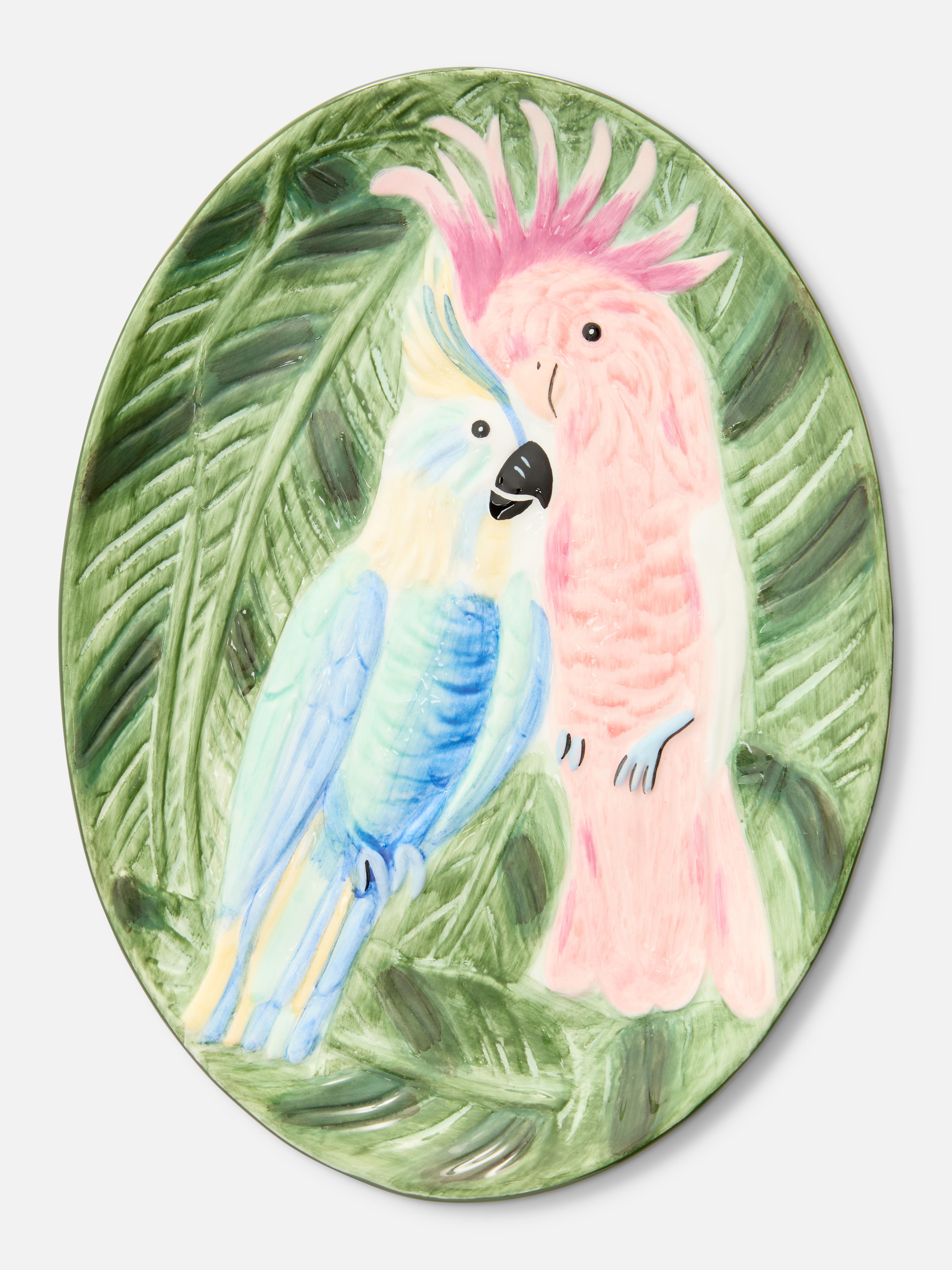 Cockatoo Oval Plate
