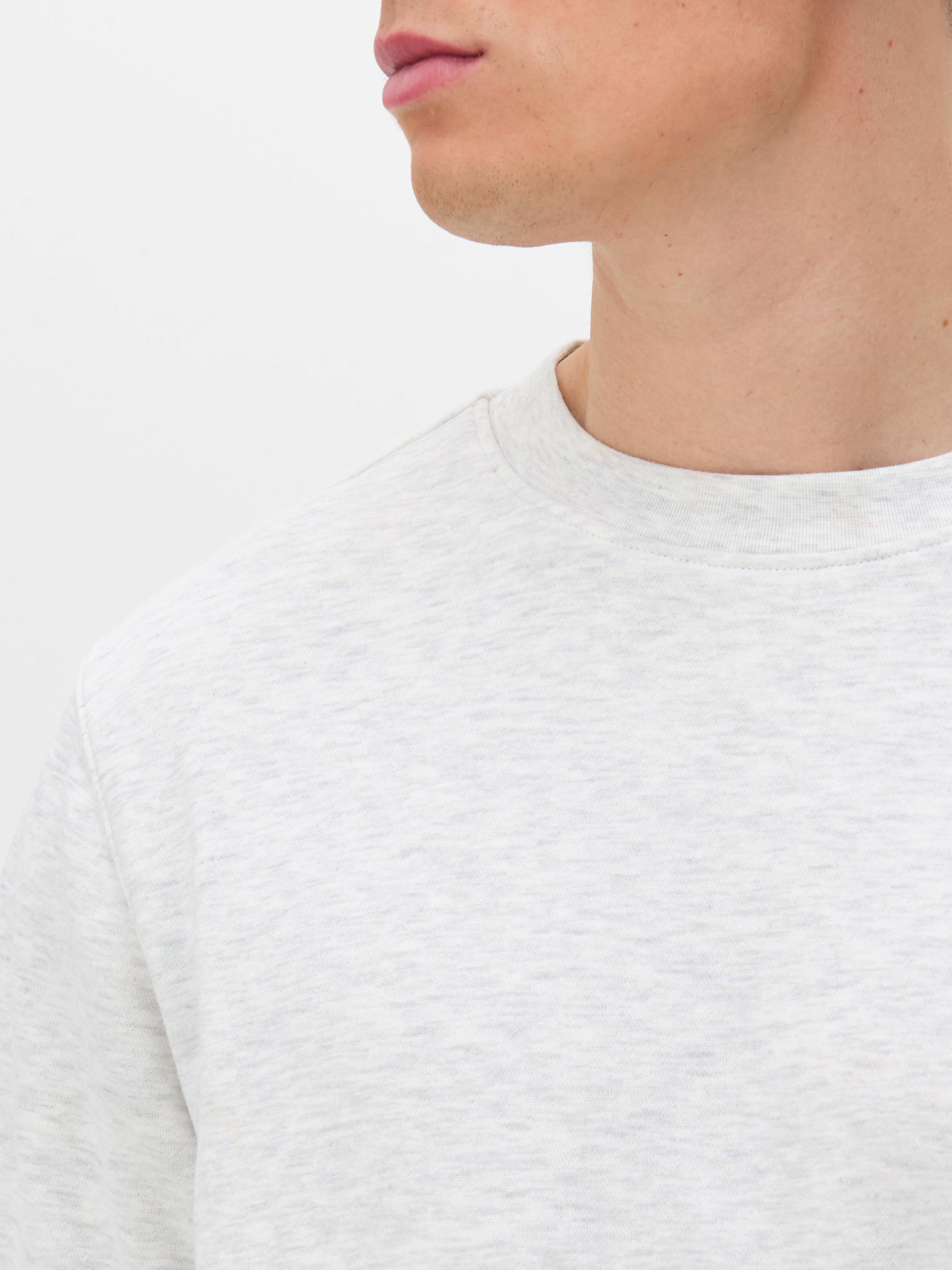 Basic sweatshirt met ronde hals