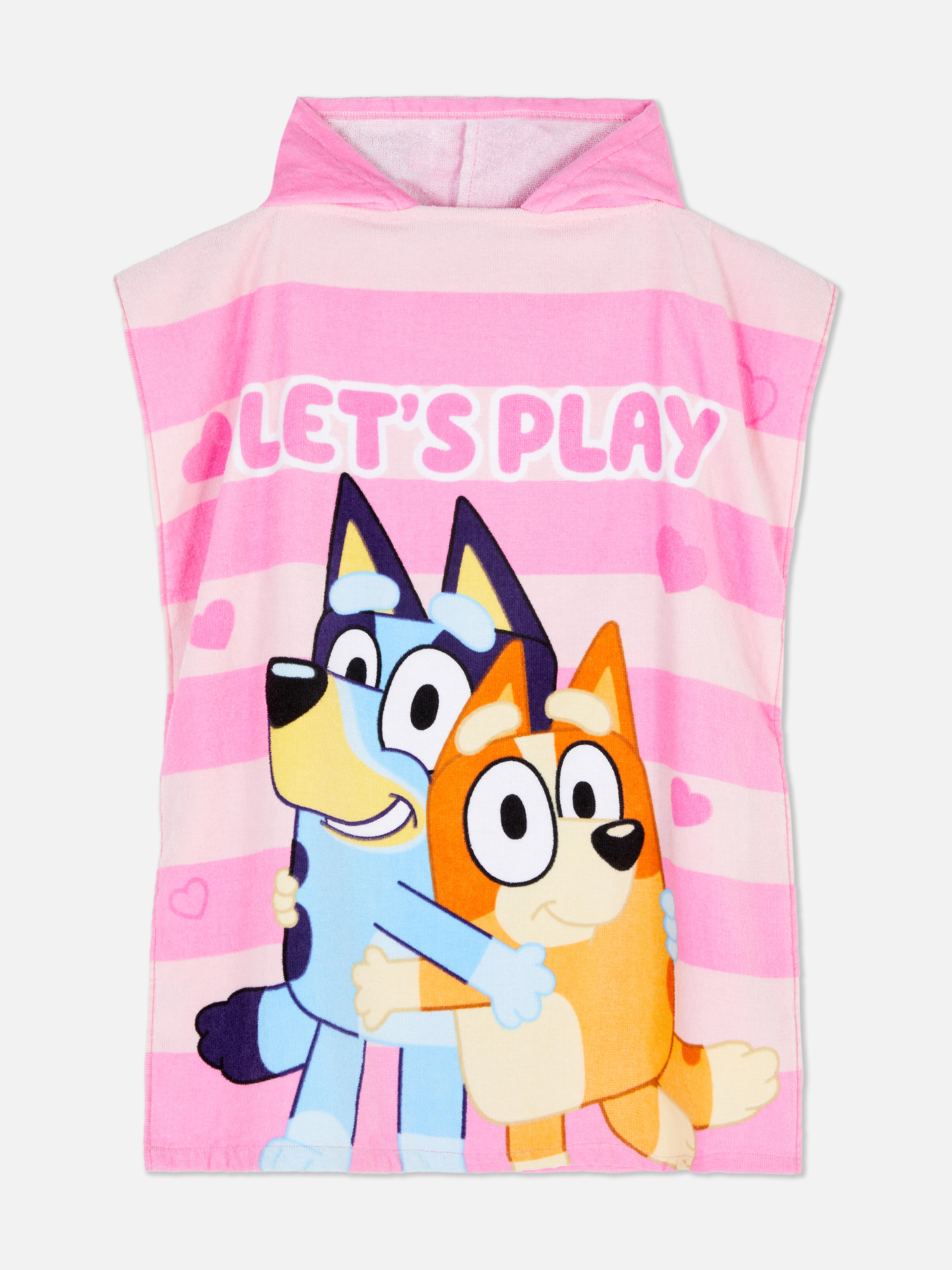 Bluey Hooded Terry Cloth Poncho