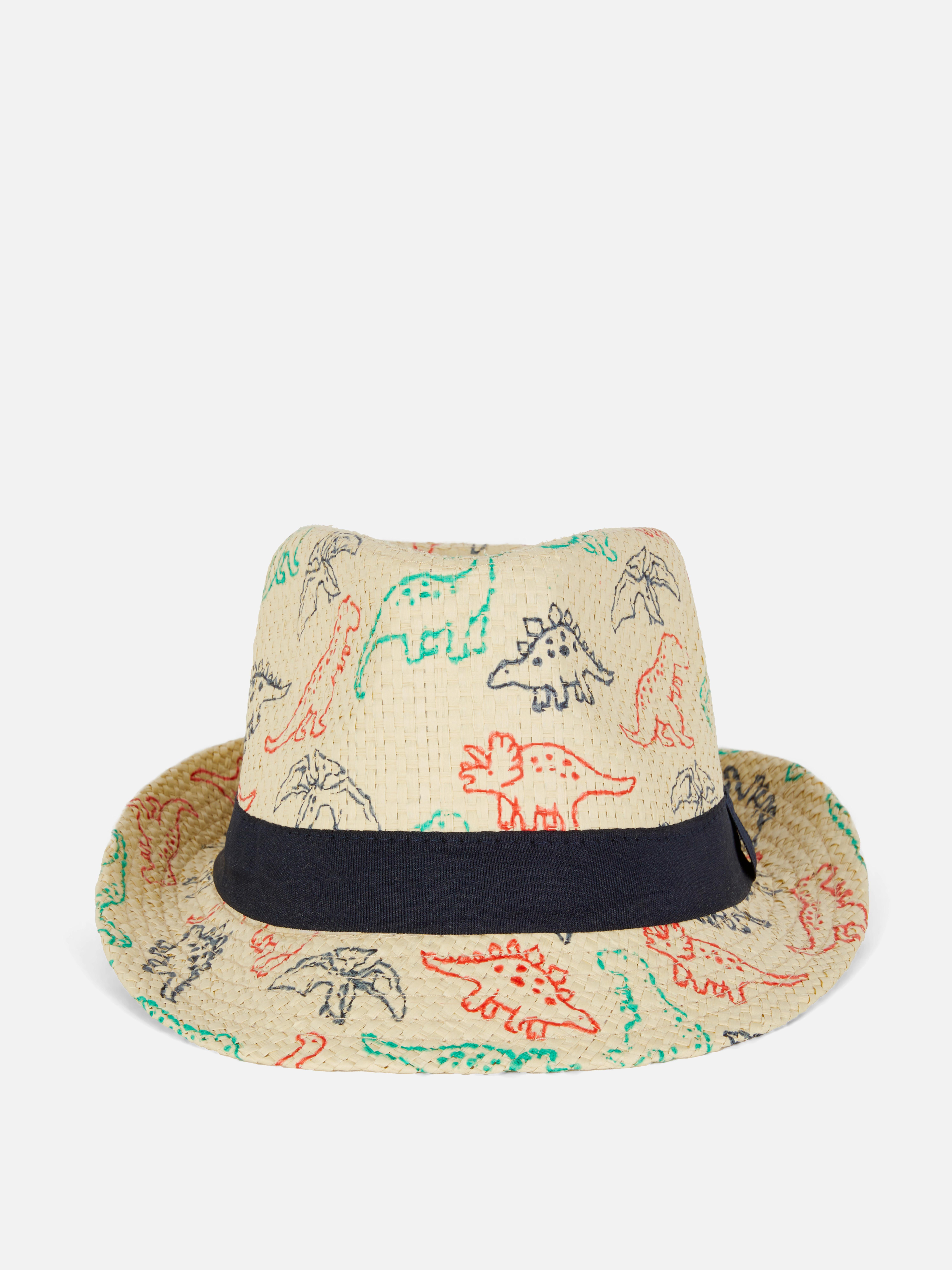 Dinosaur Straw Hat