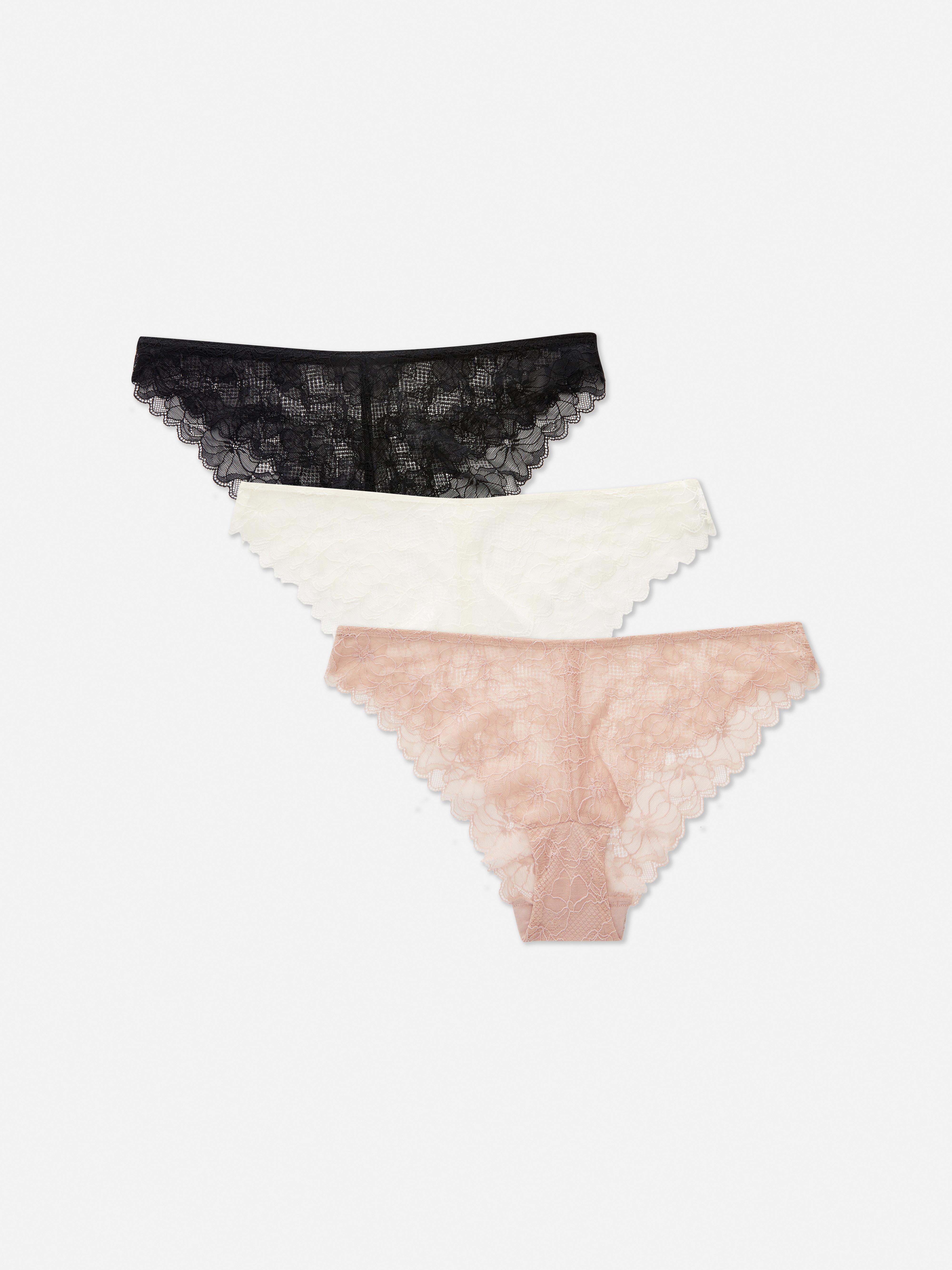 Kanten Brazilian slips, set van 3