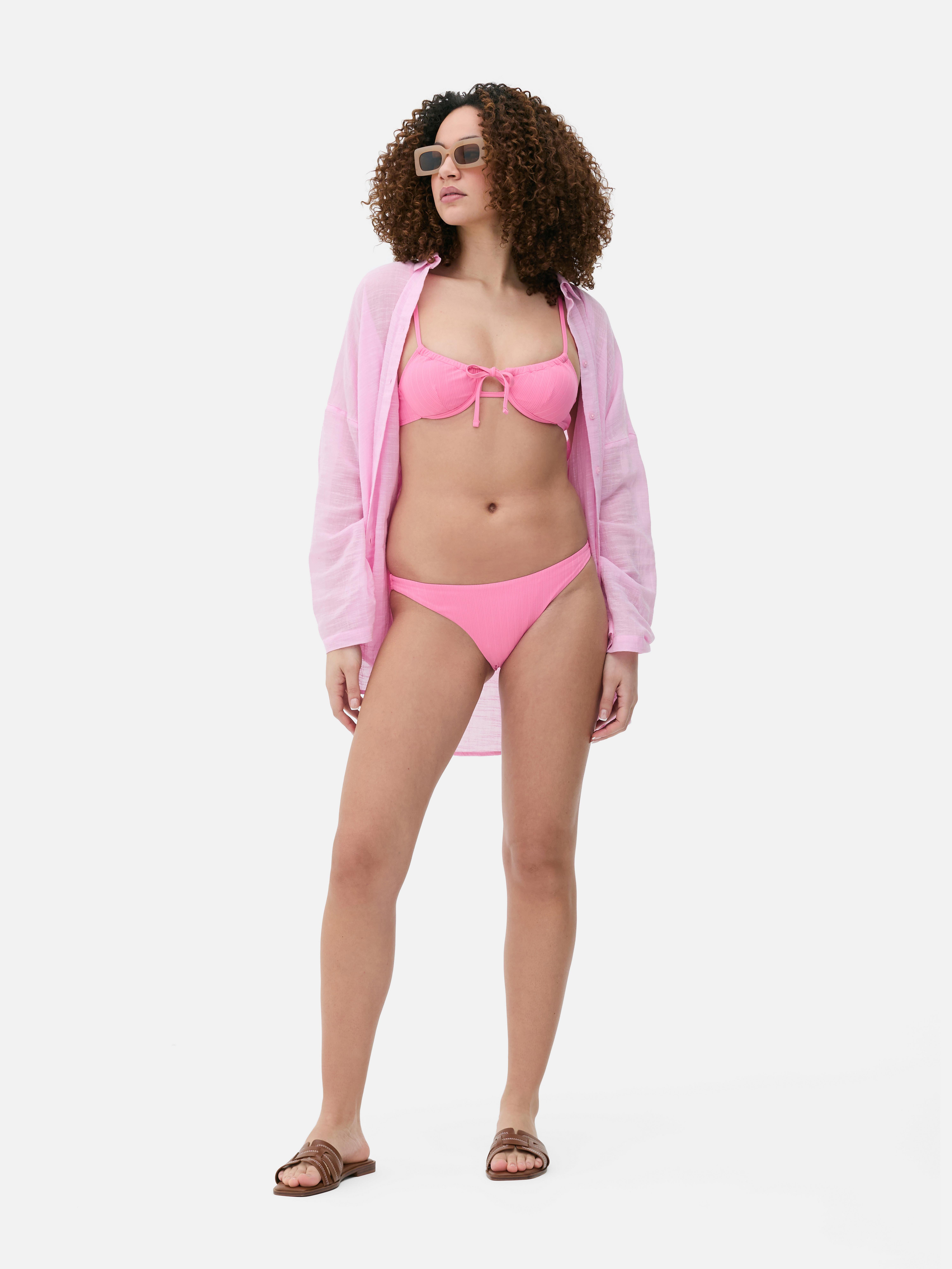 Ribbed Underwired Bikini Top