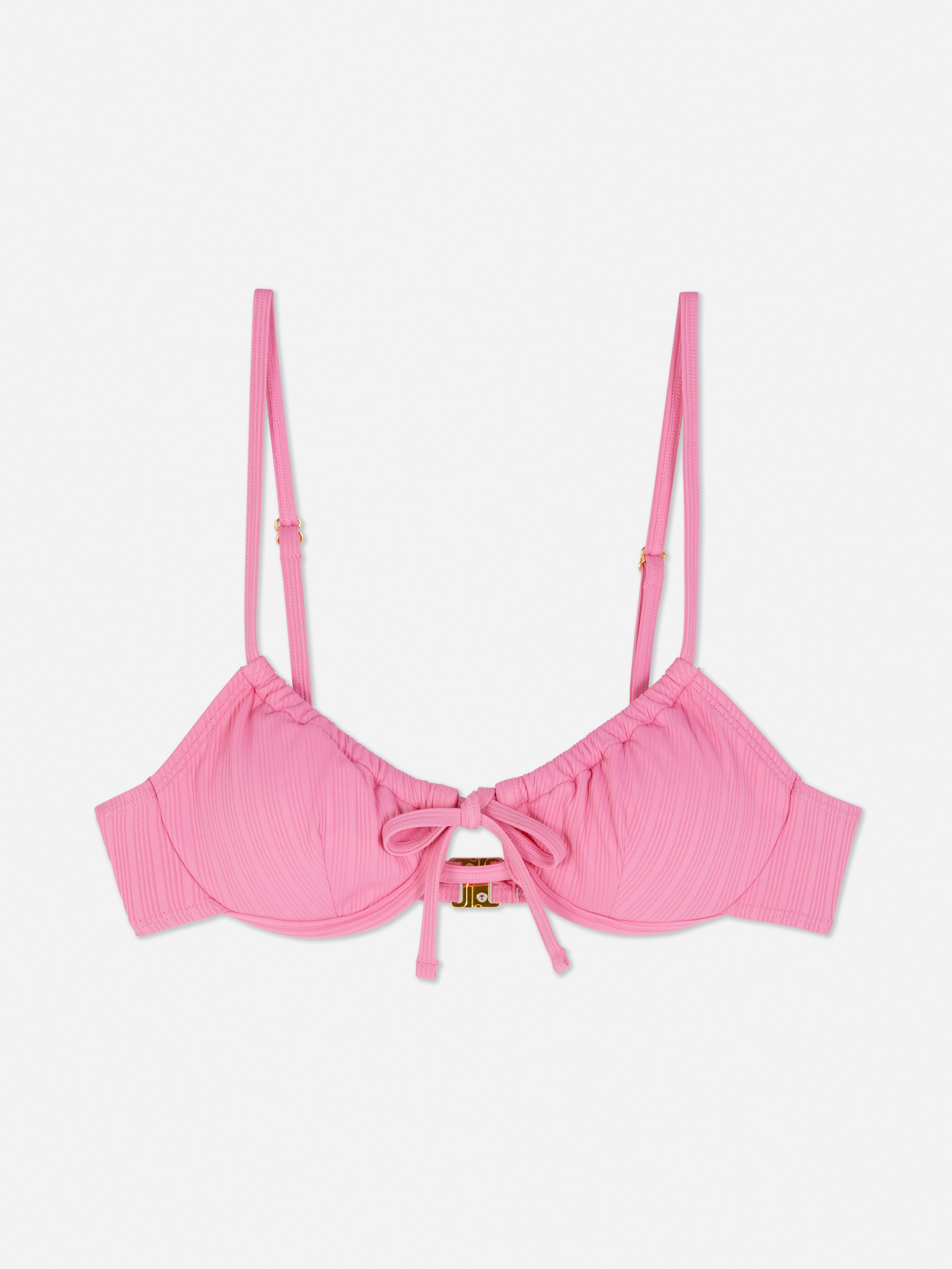 Ribbed Underwired Bikini Top