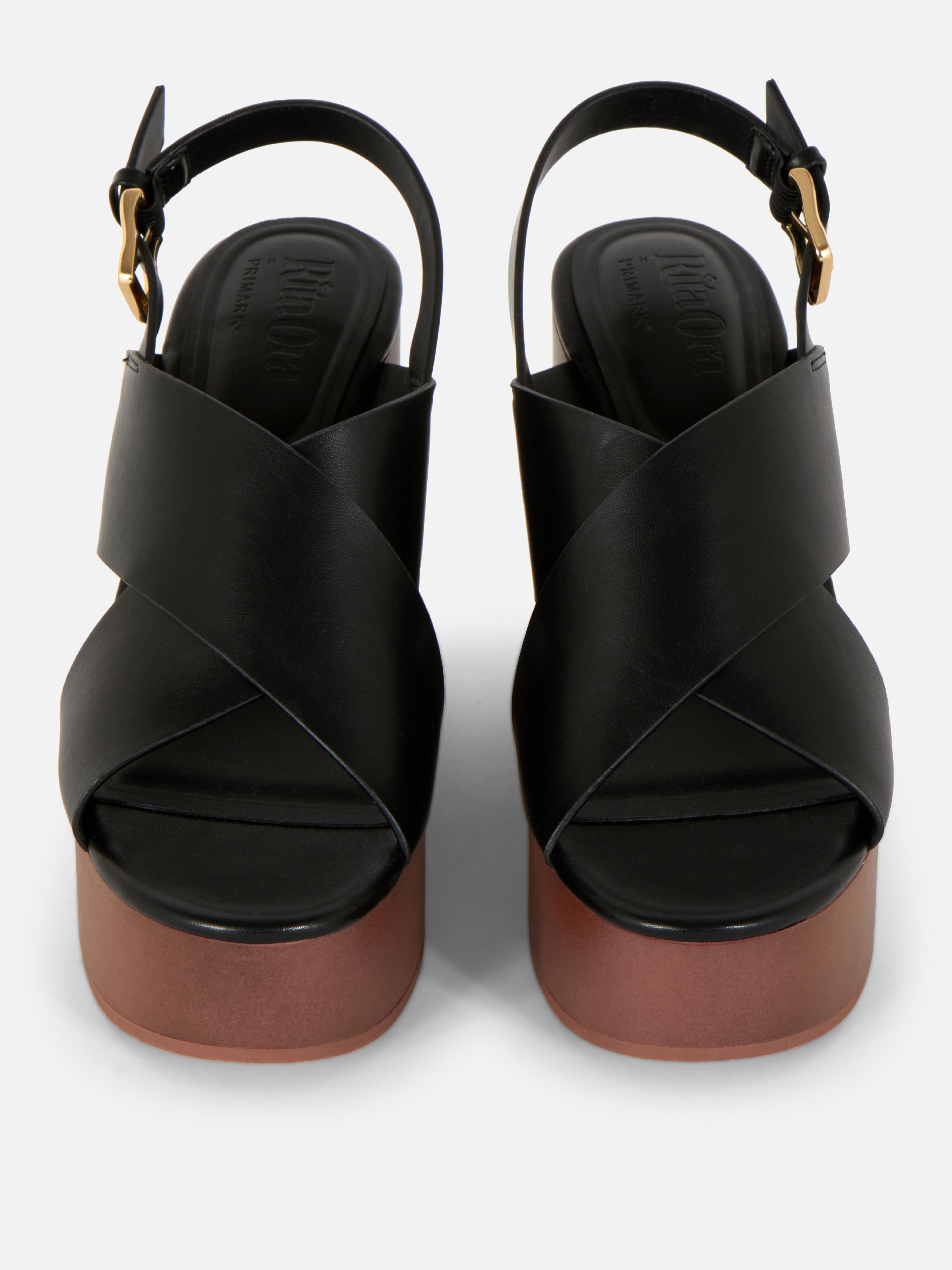 Slingbacksandalen met sleehak Rita Ora