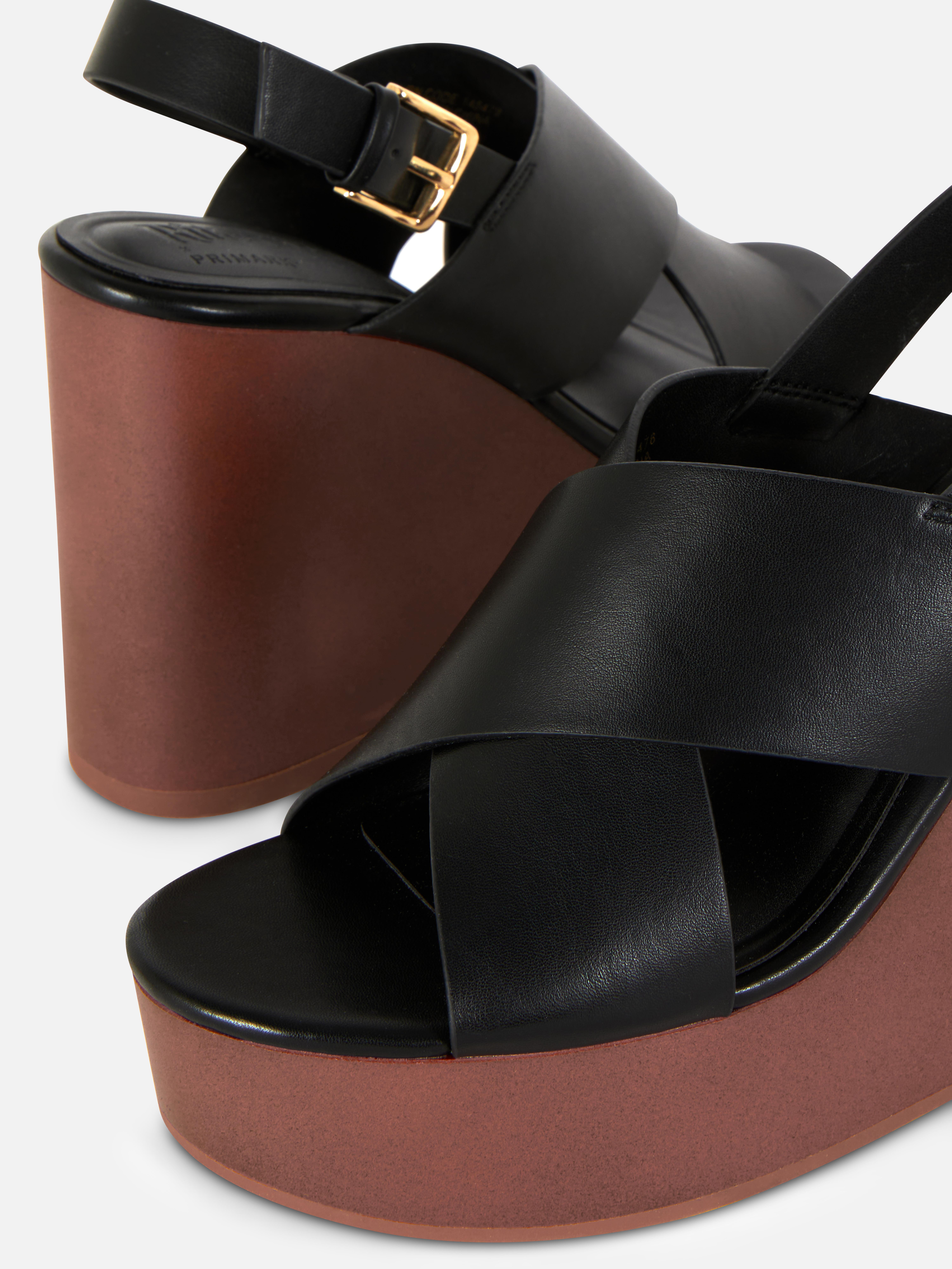 Slingbacksandalen met sleehak Rita Ora