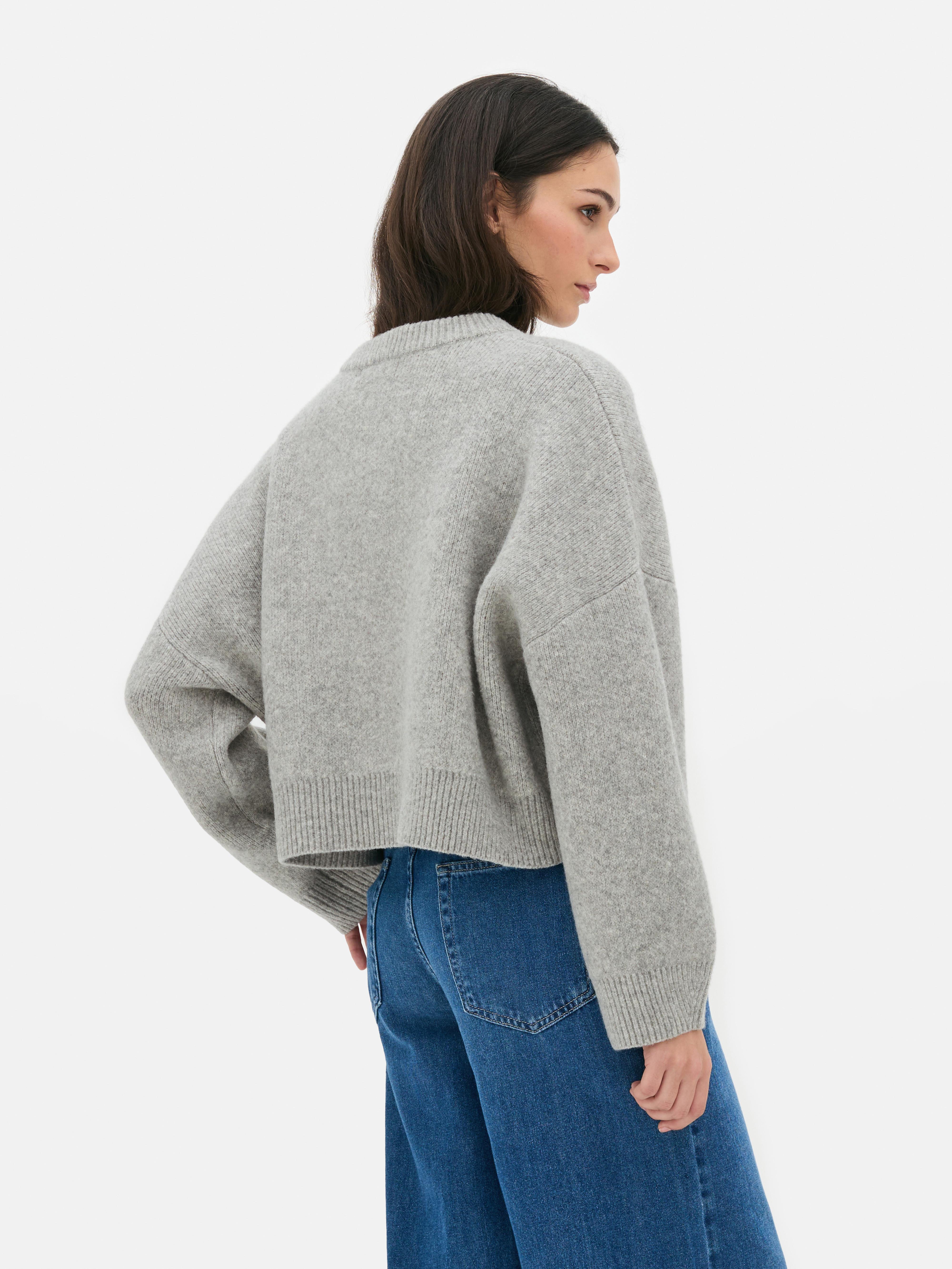 Oversized Cropped Sweater