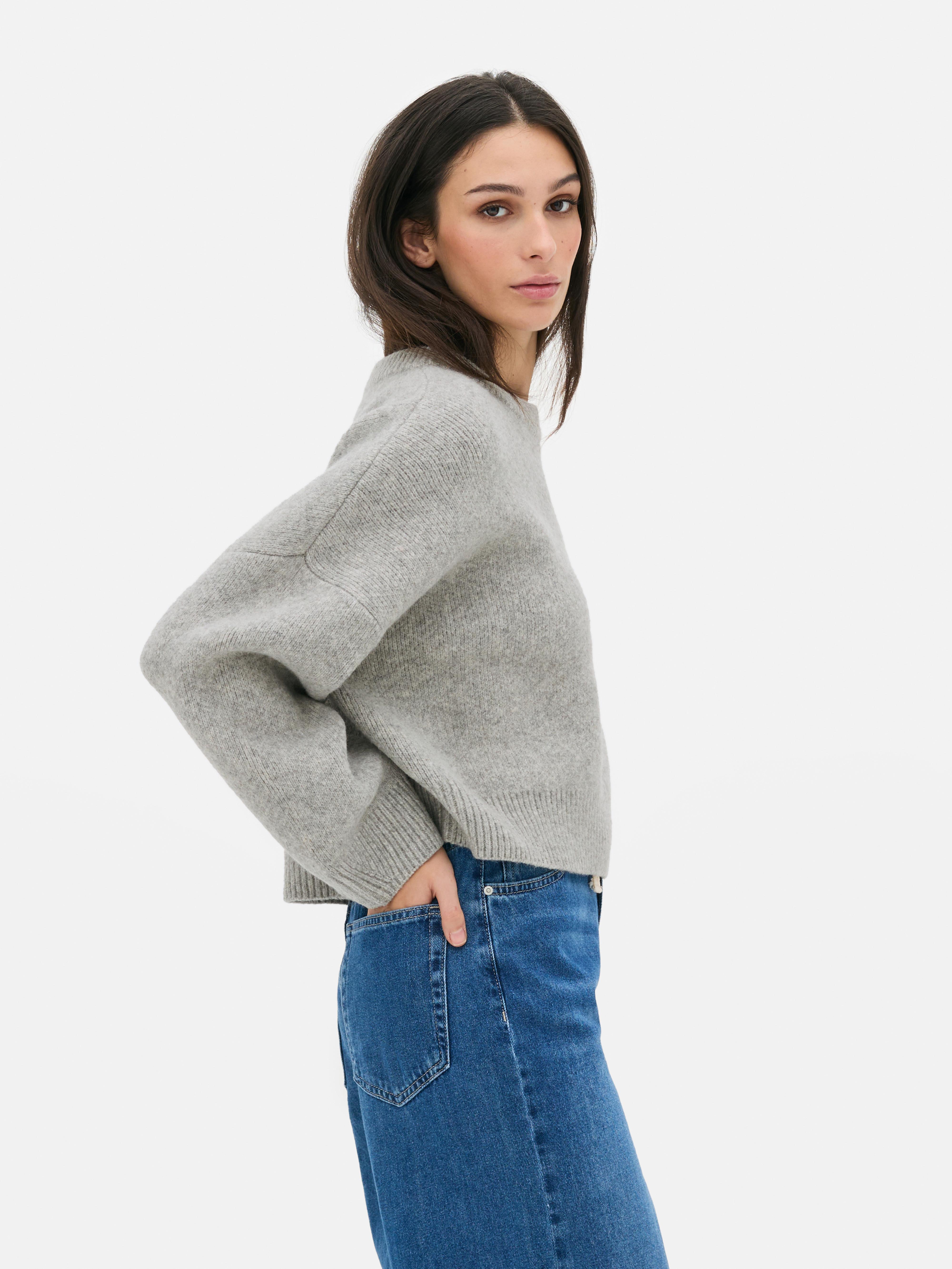 Oversized Cropped Sweater