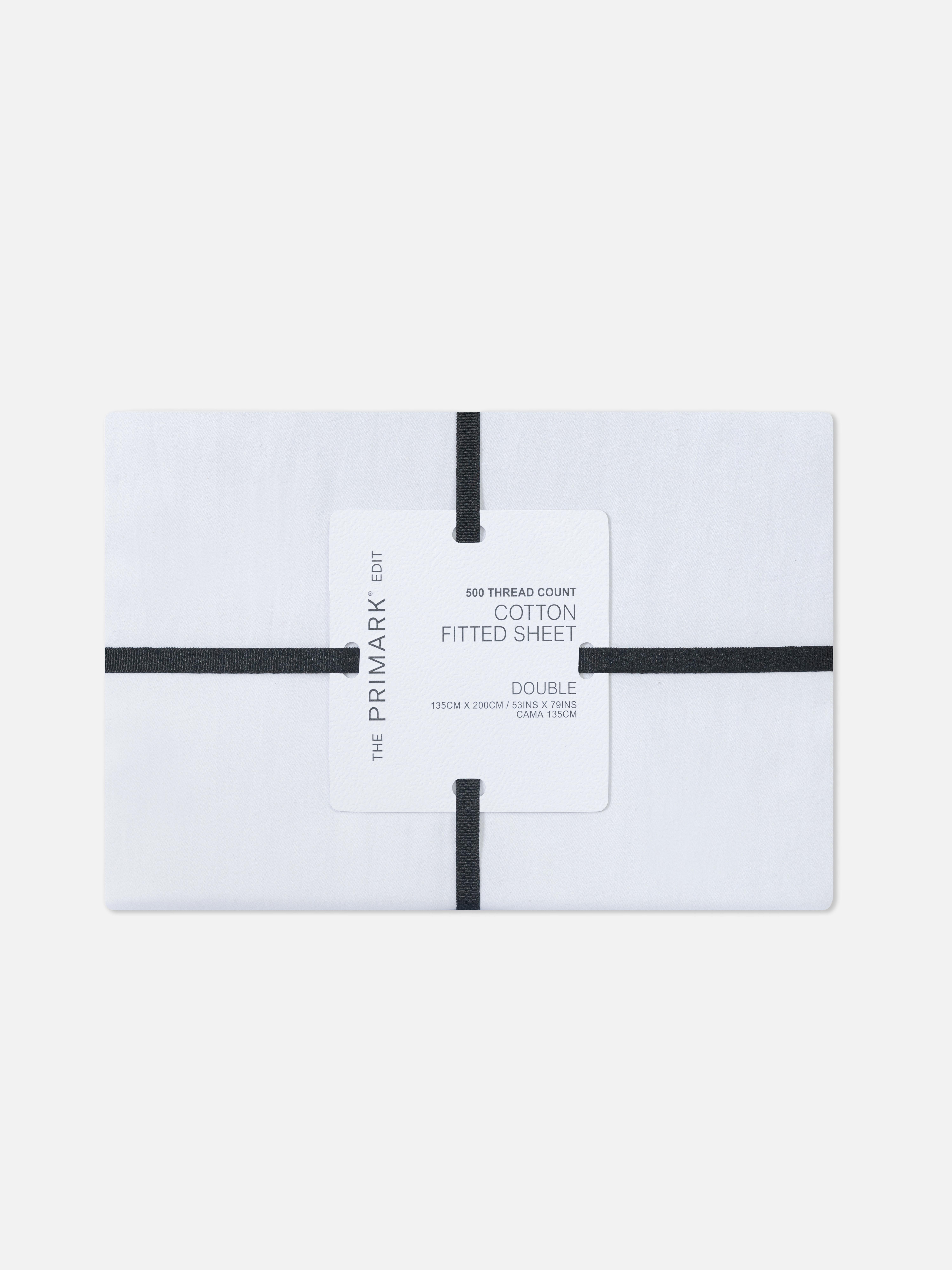 The Edit Double 500 Thread Count Fitted Sheet