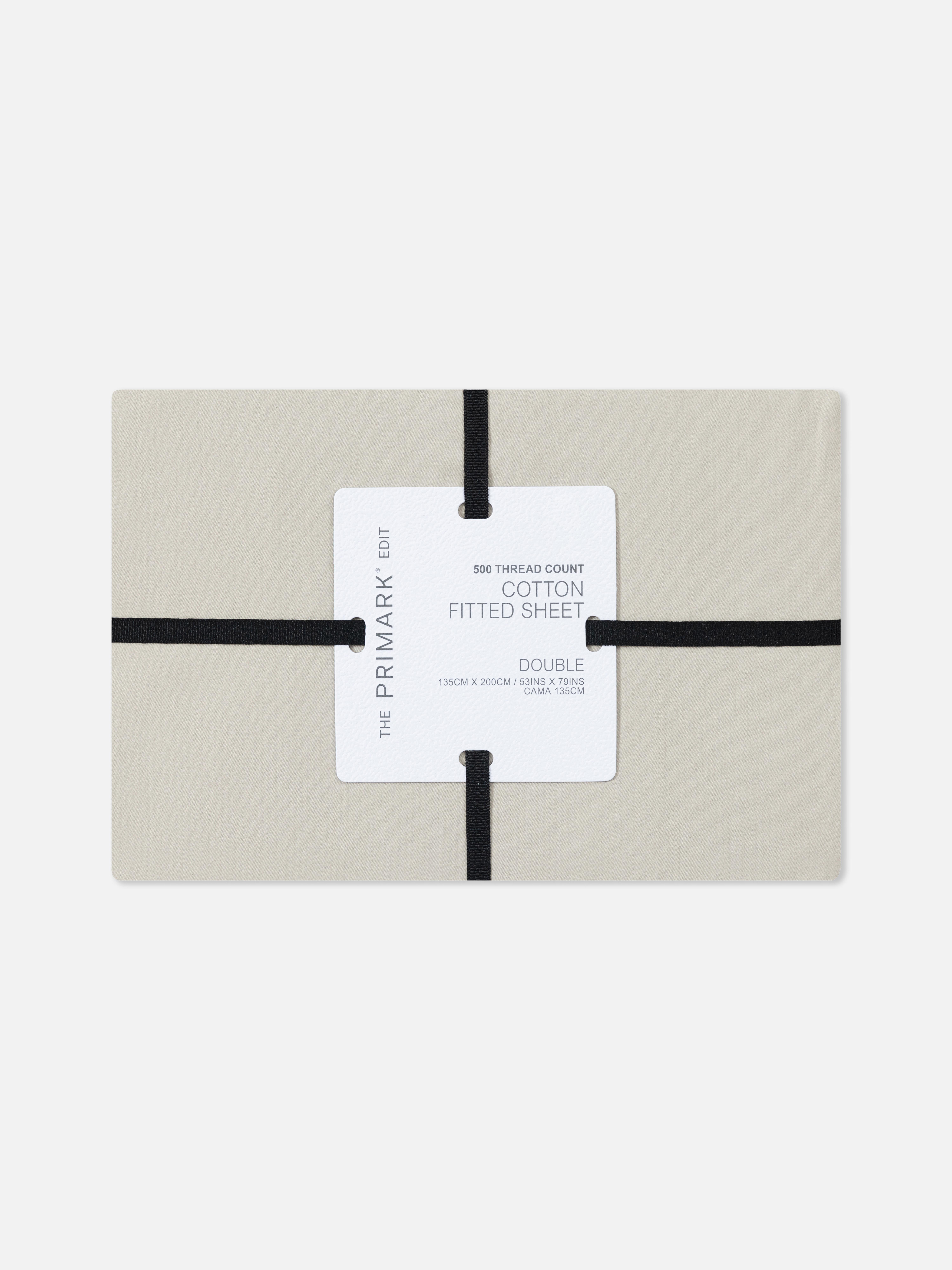 The Edit Double 500 Thread Count Fitted Sheet