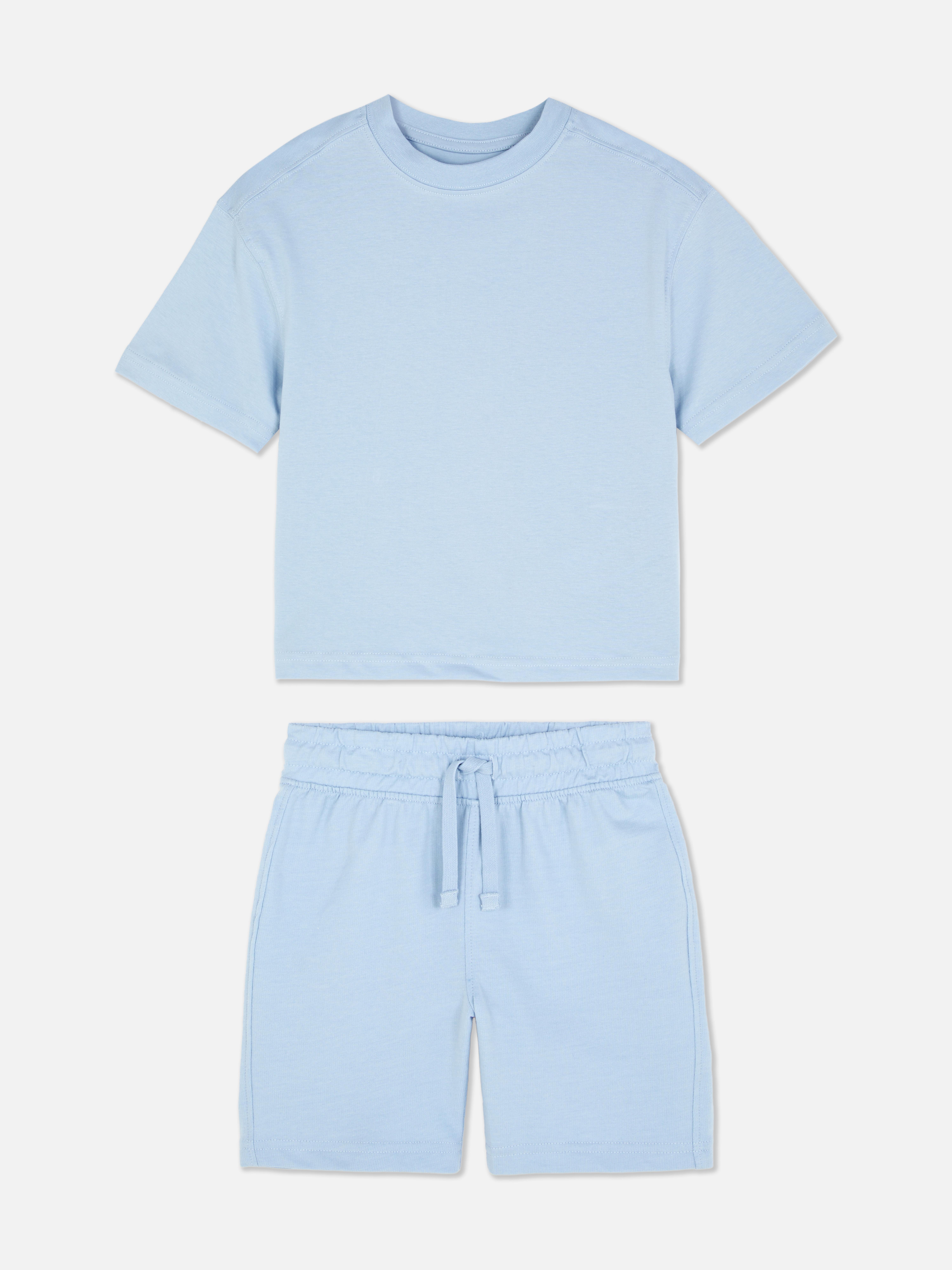 Set van T-shirt en short met trekkoord