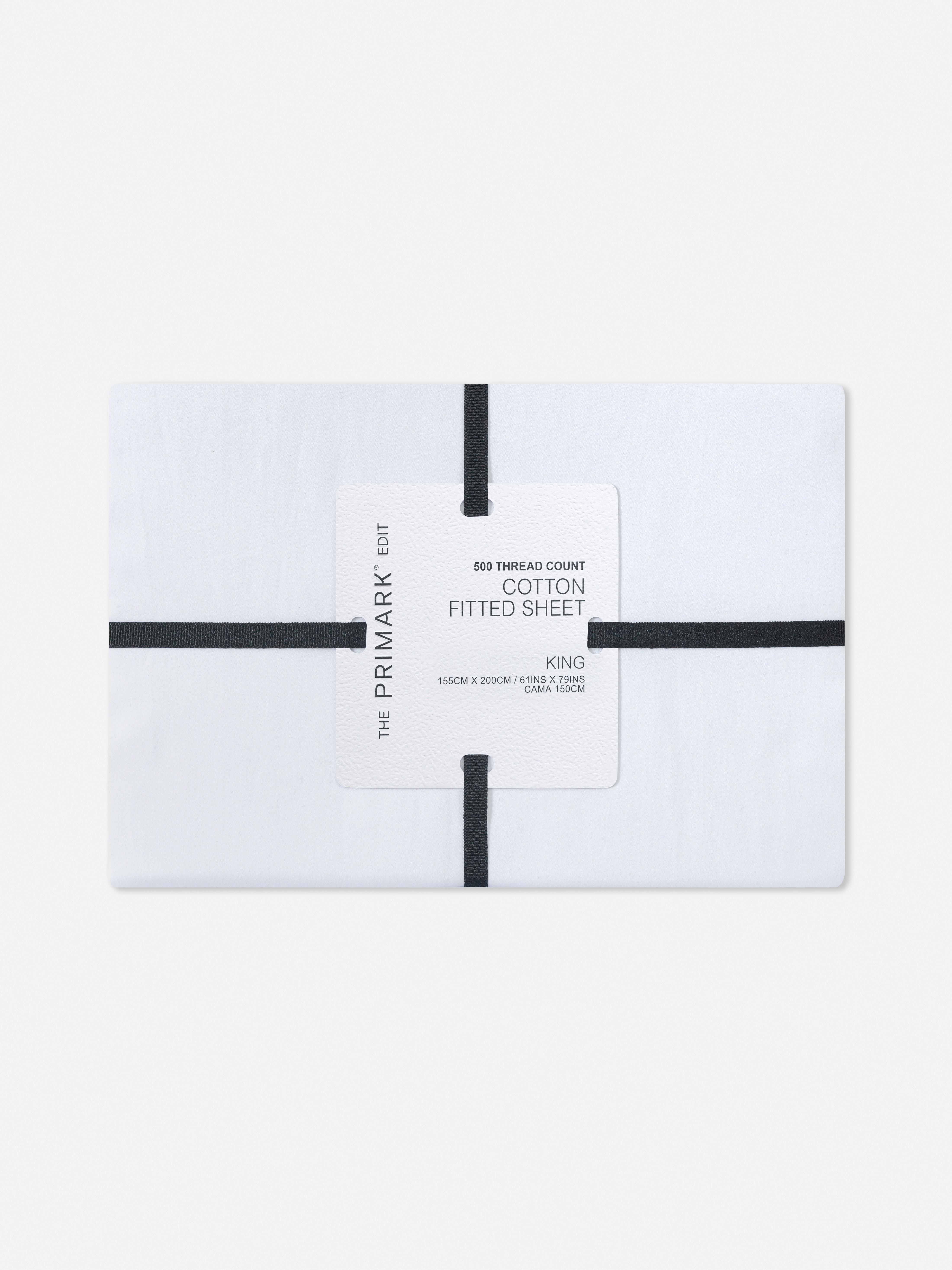 The Edit King 500 Thread Count Fitted Sheet