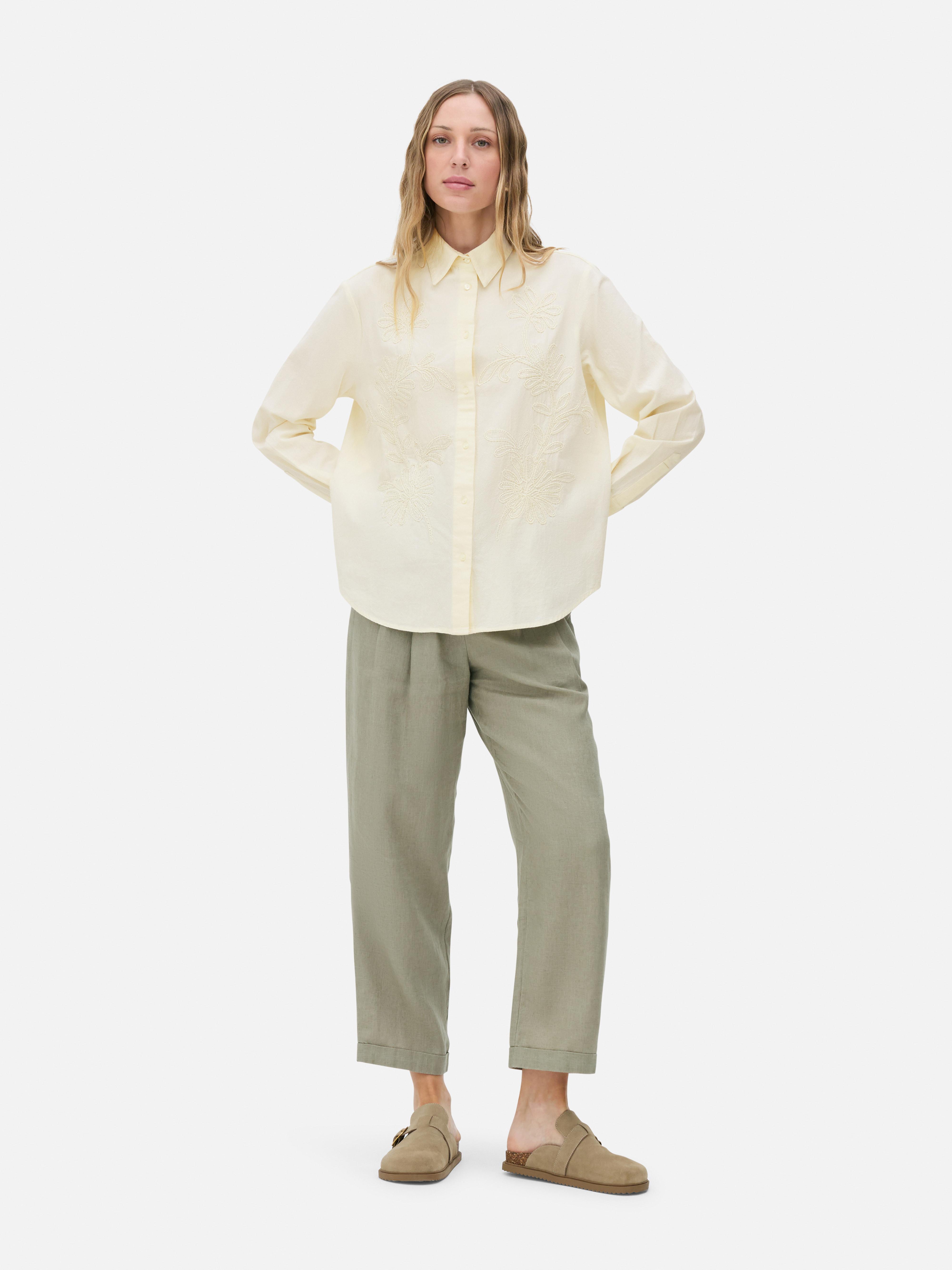 Chemise brodée de perles The Edit