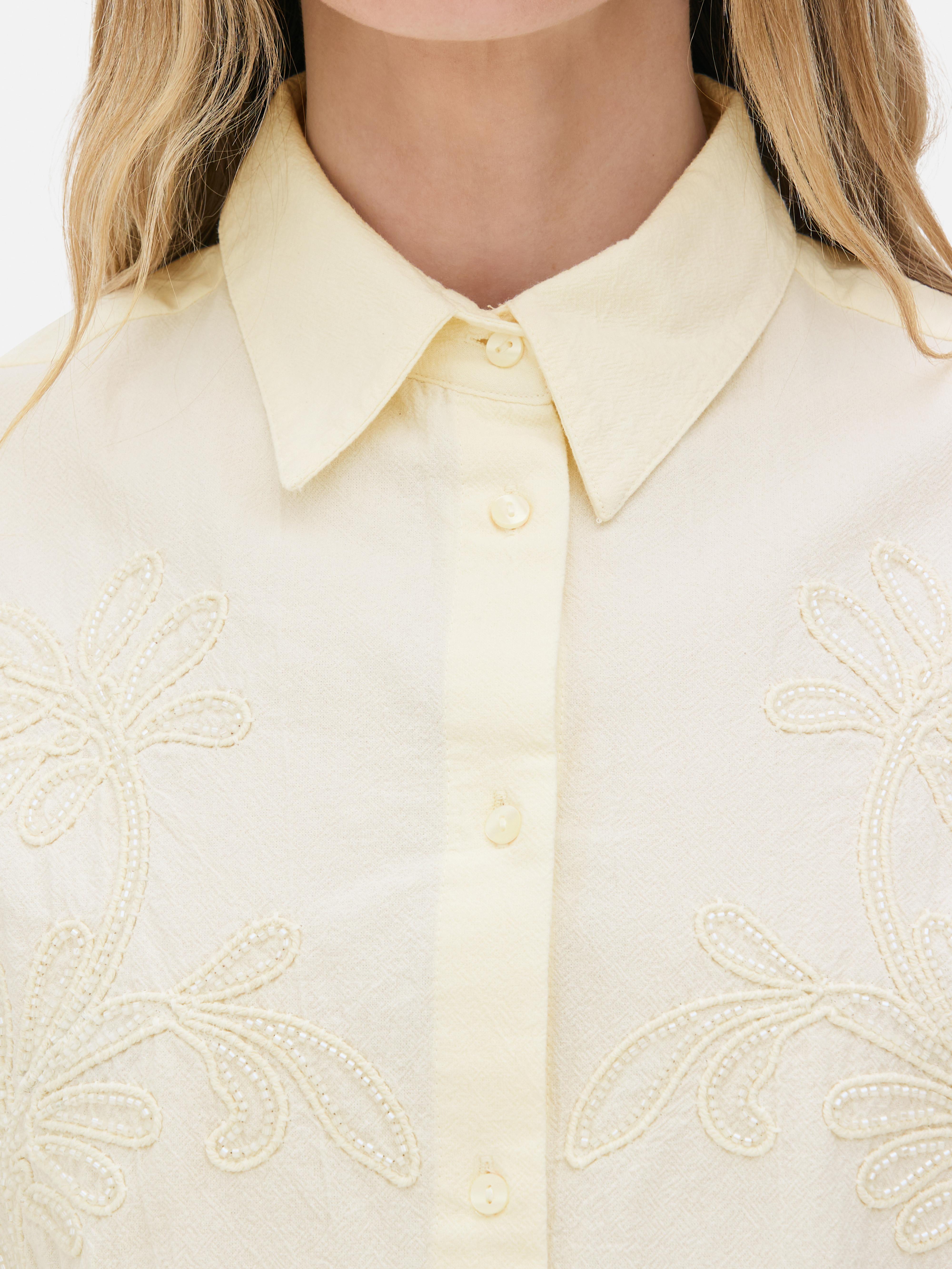 Chemise brodée de perles The Edit