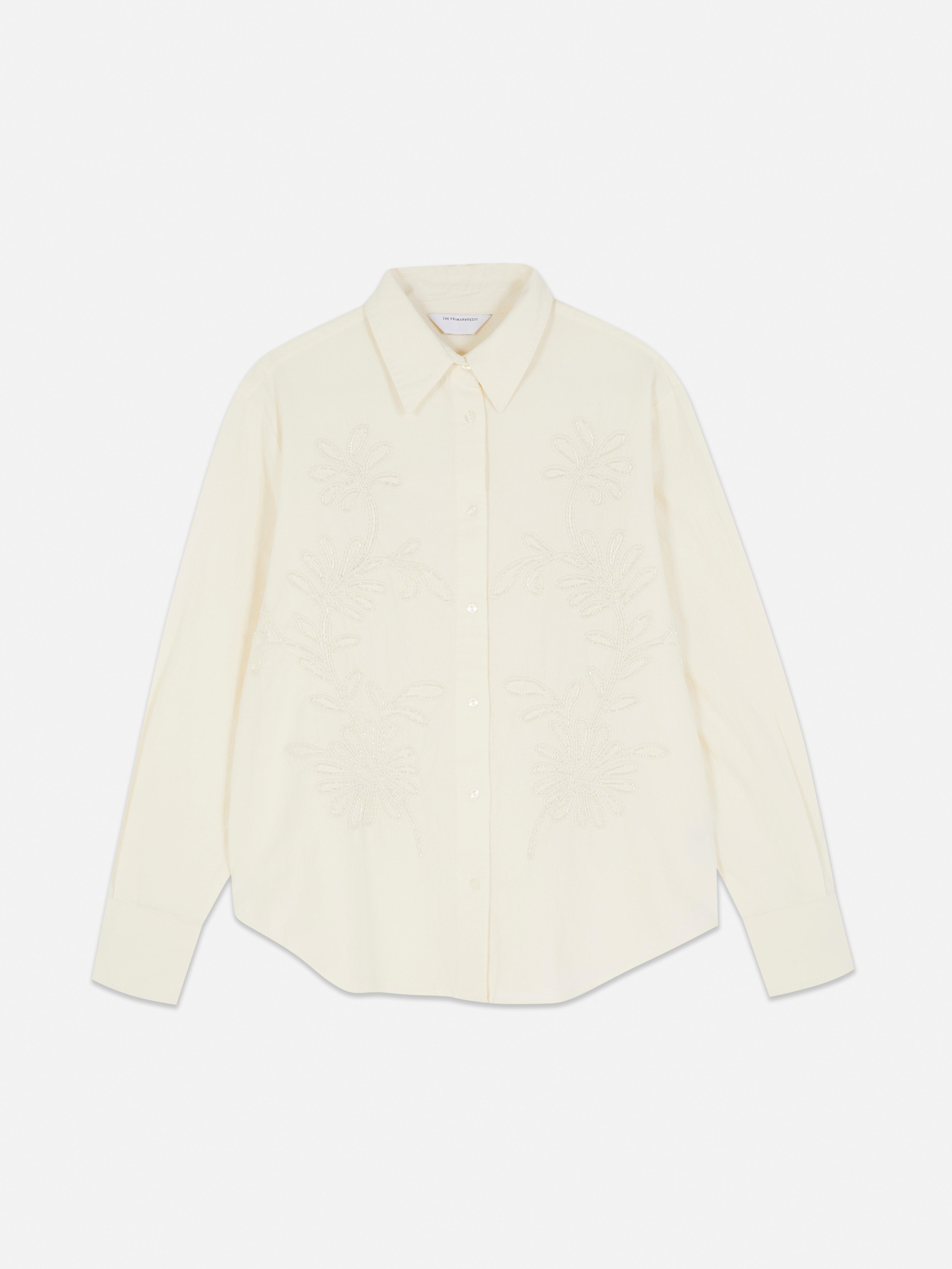 Chemise brodée de perles The Edit