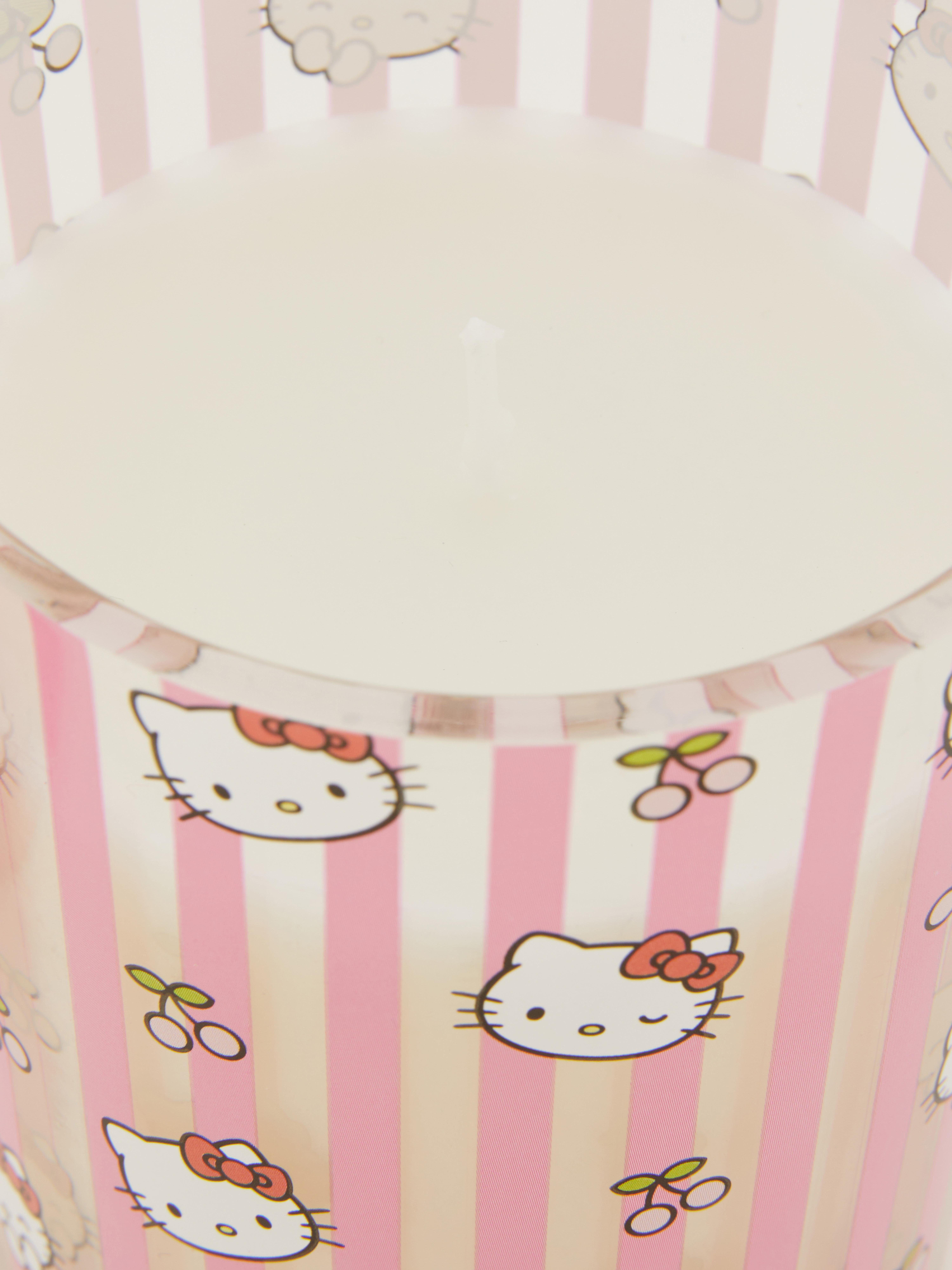 Črtasta sveča Hello Kitty