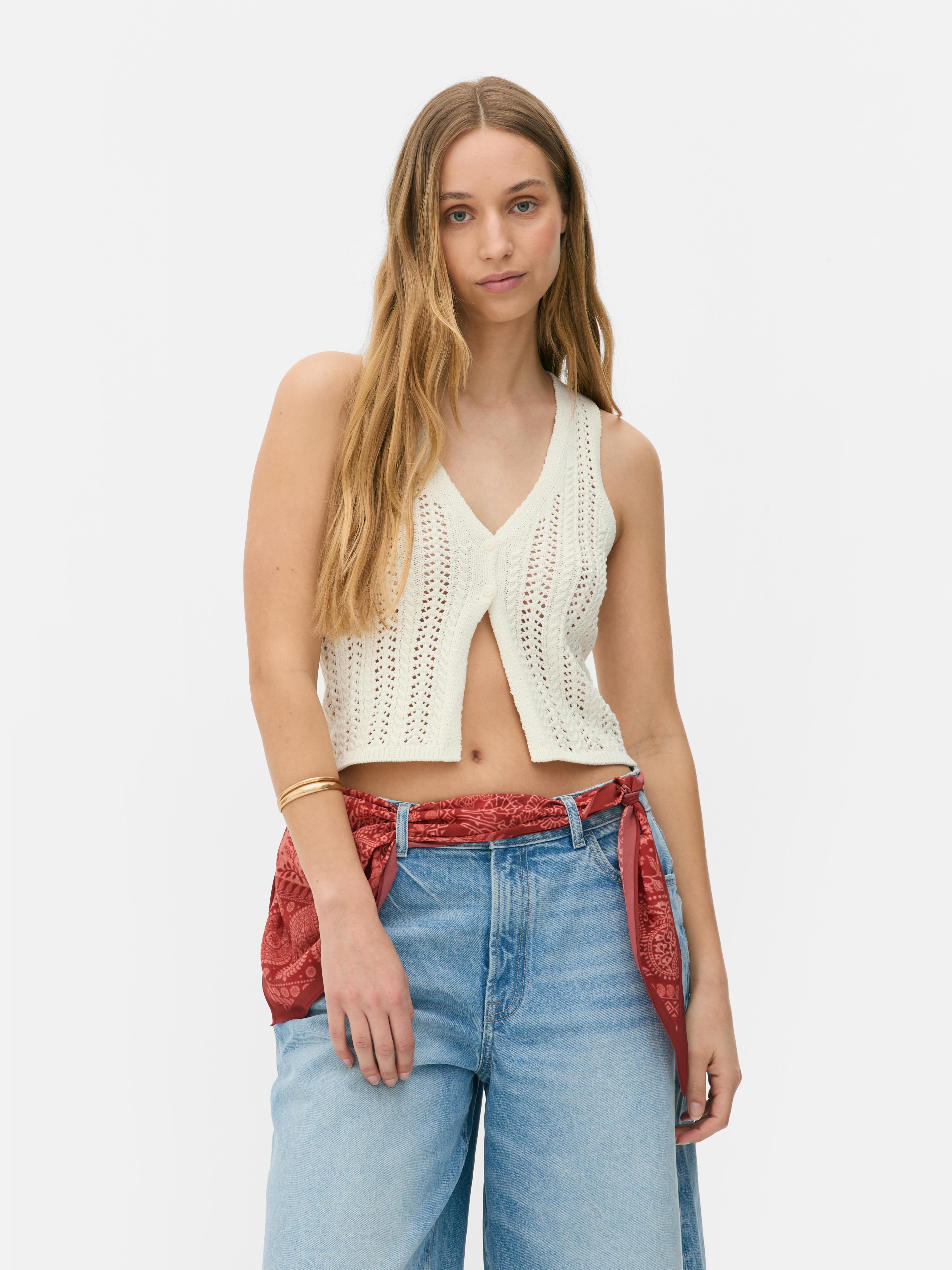 Open gilet Stitch