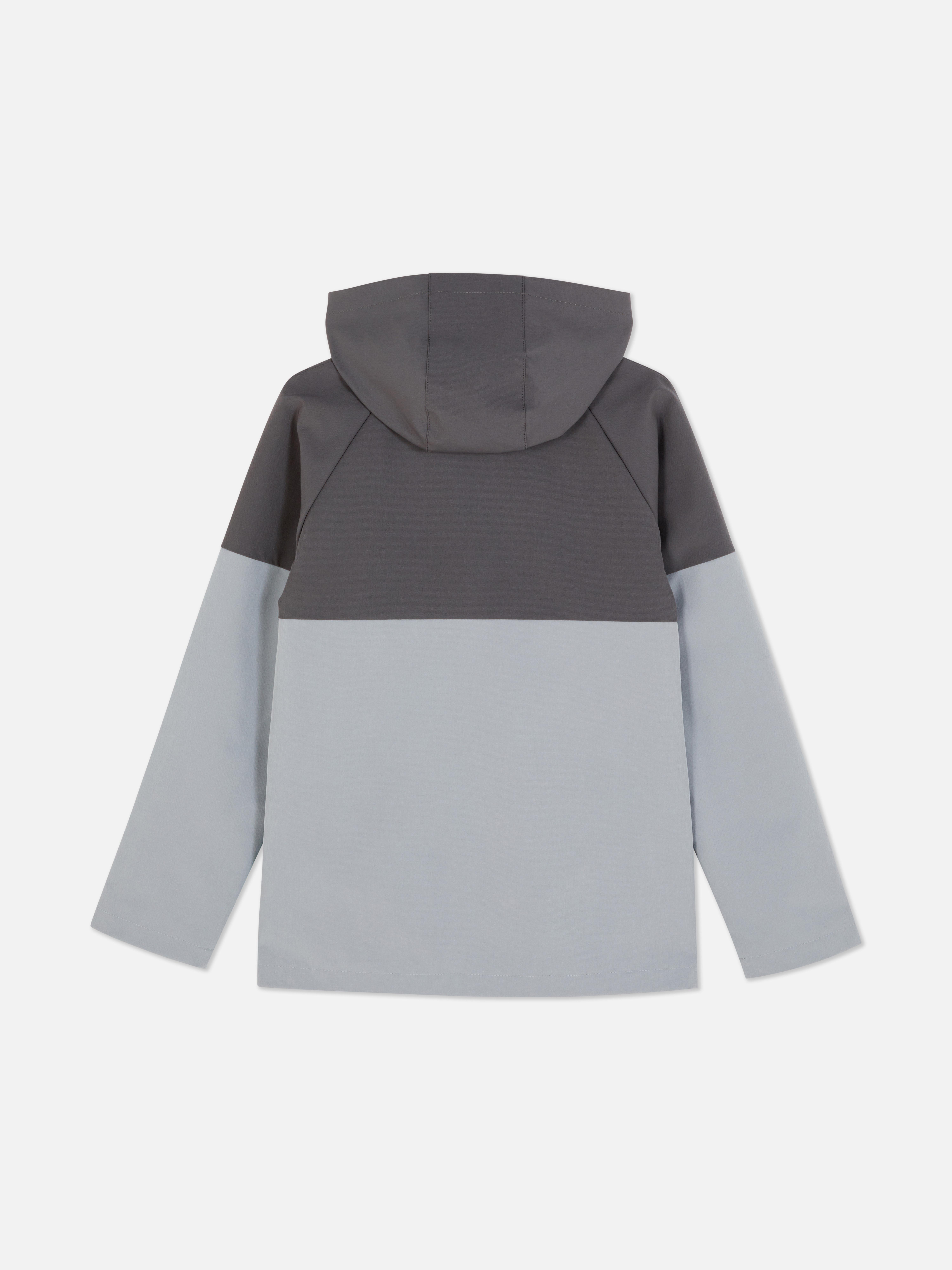 Jacke in Blockfarben mit Reißverschluss