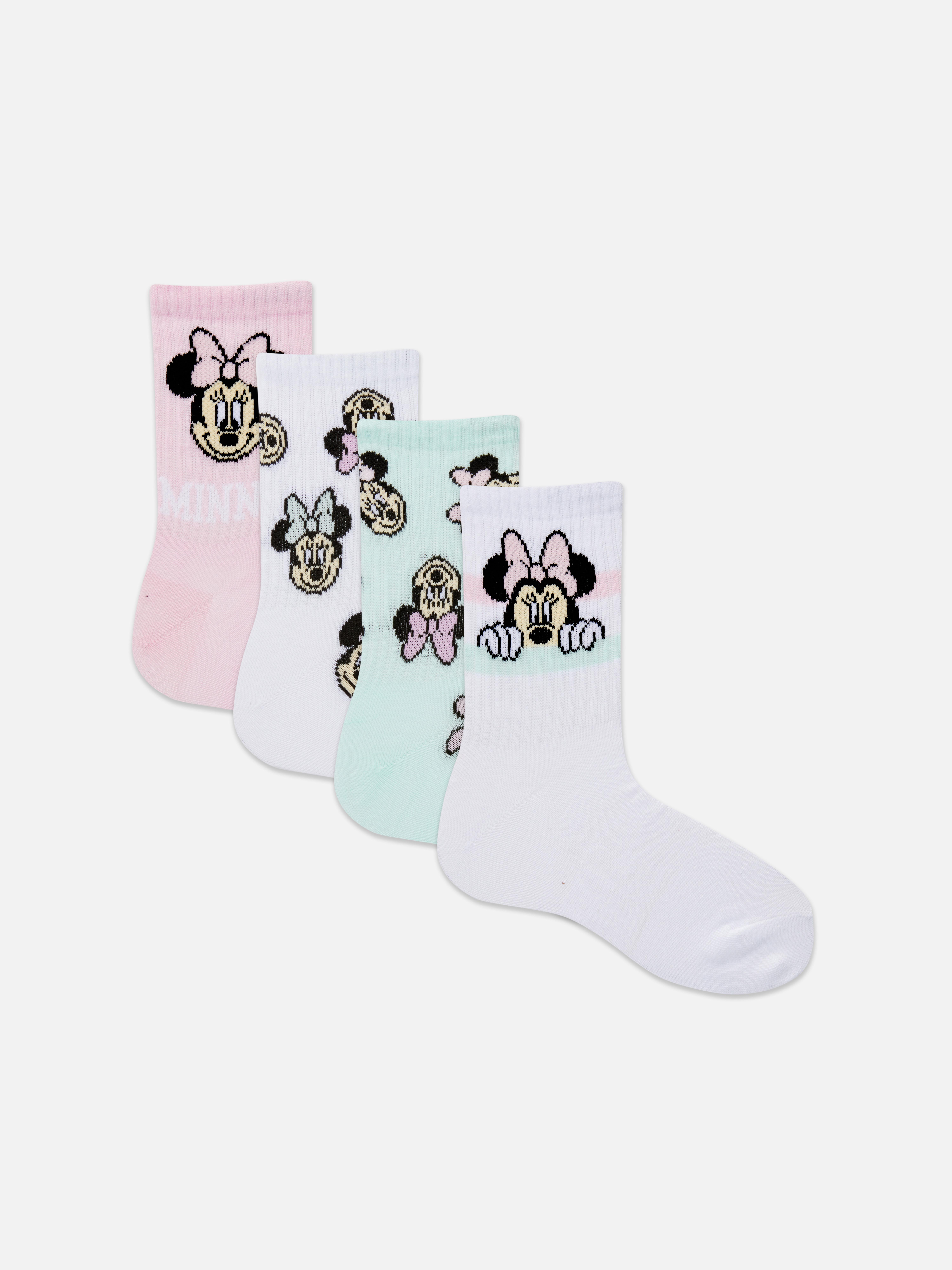 „Disney Minnie Maus“ Crew-Socken, 4er-Pack