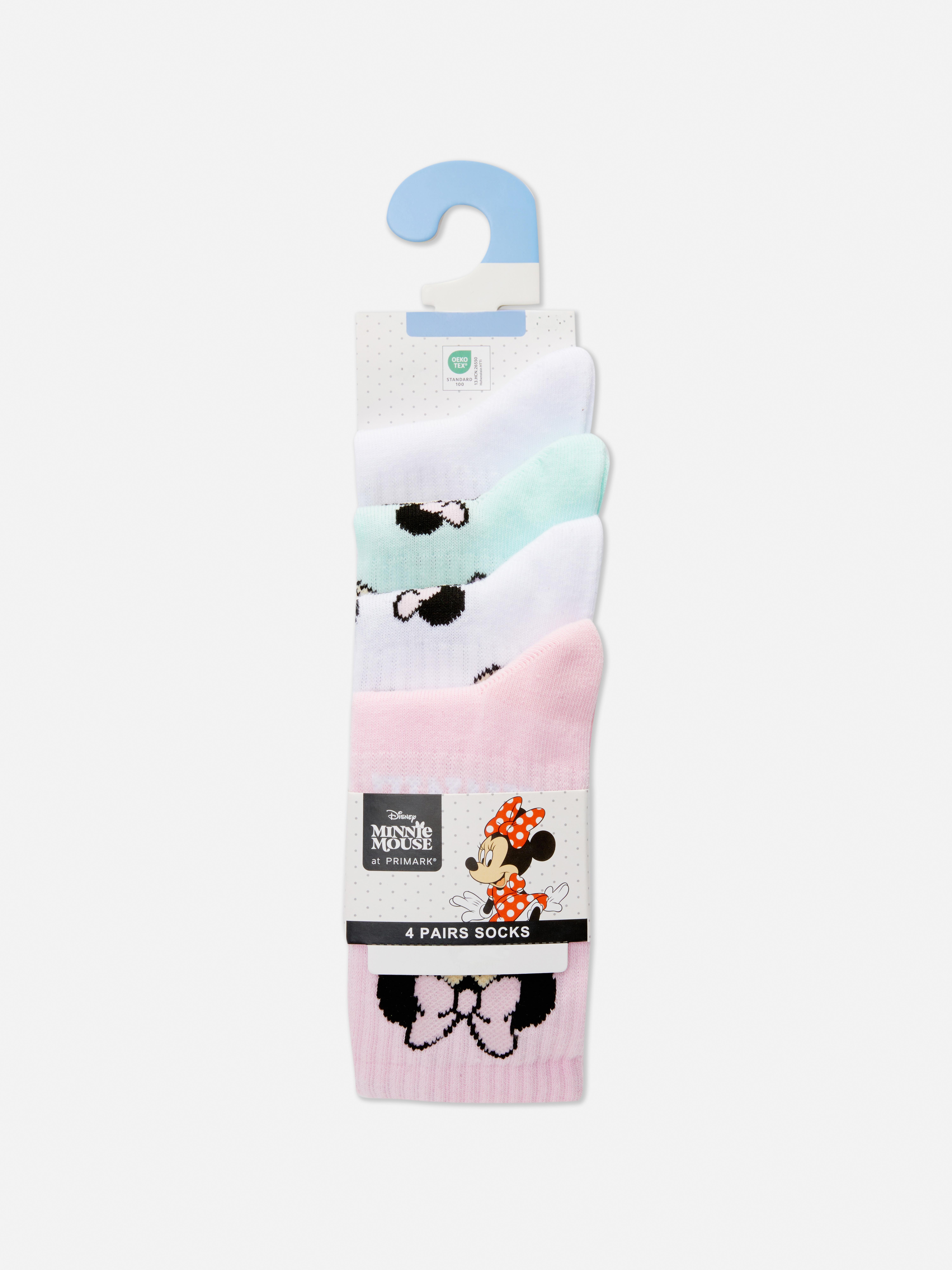 „Disney Minnie Maus“ Crew-Socken, 4er-Pack