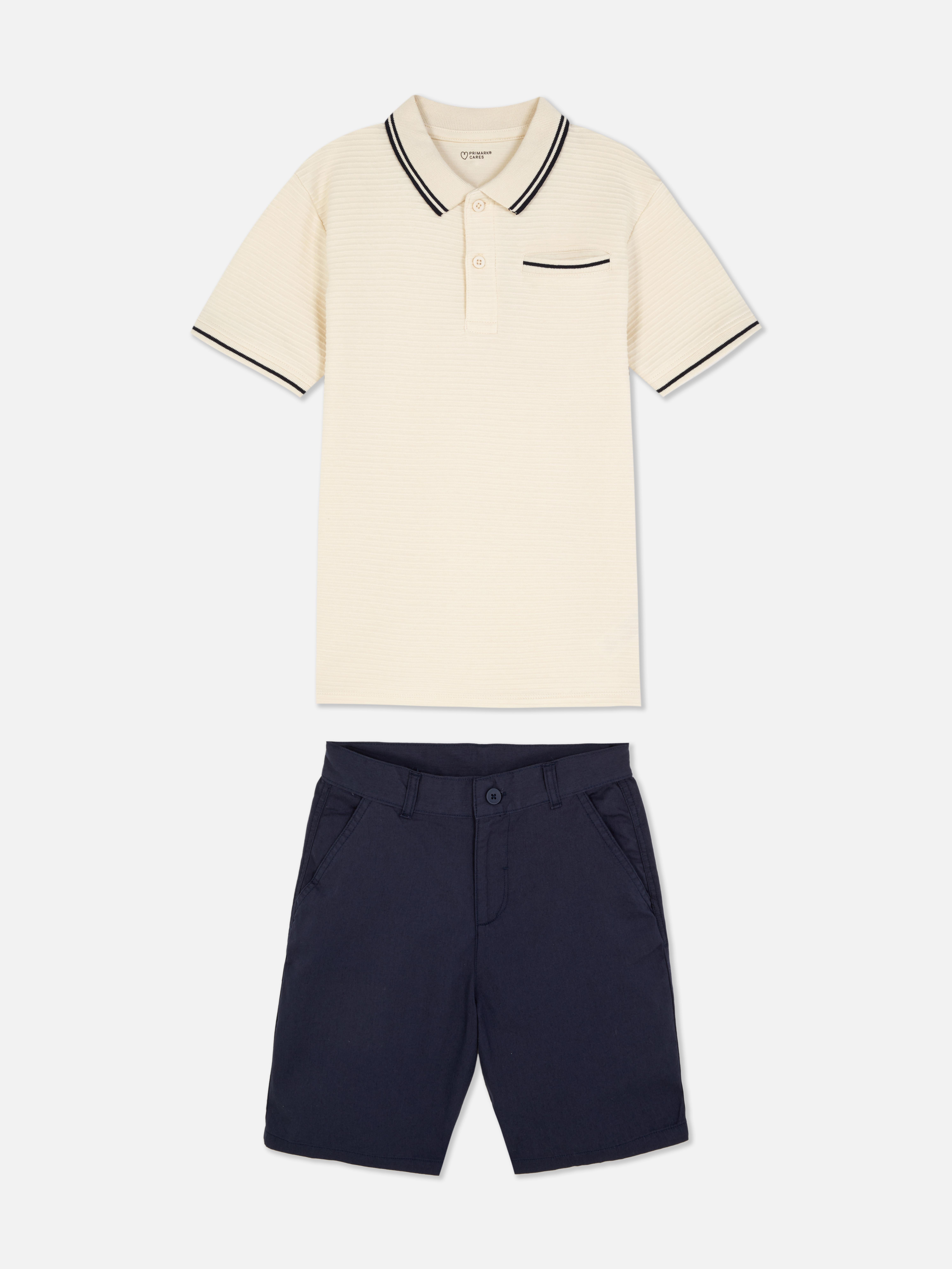 Polo Shirt And Chino Shorts Set
