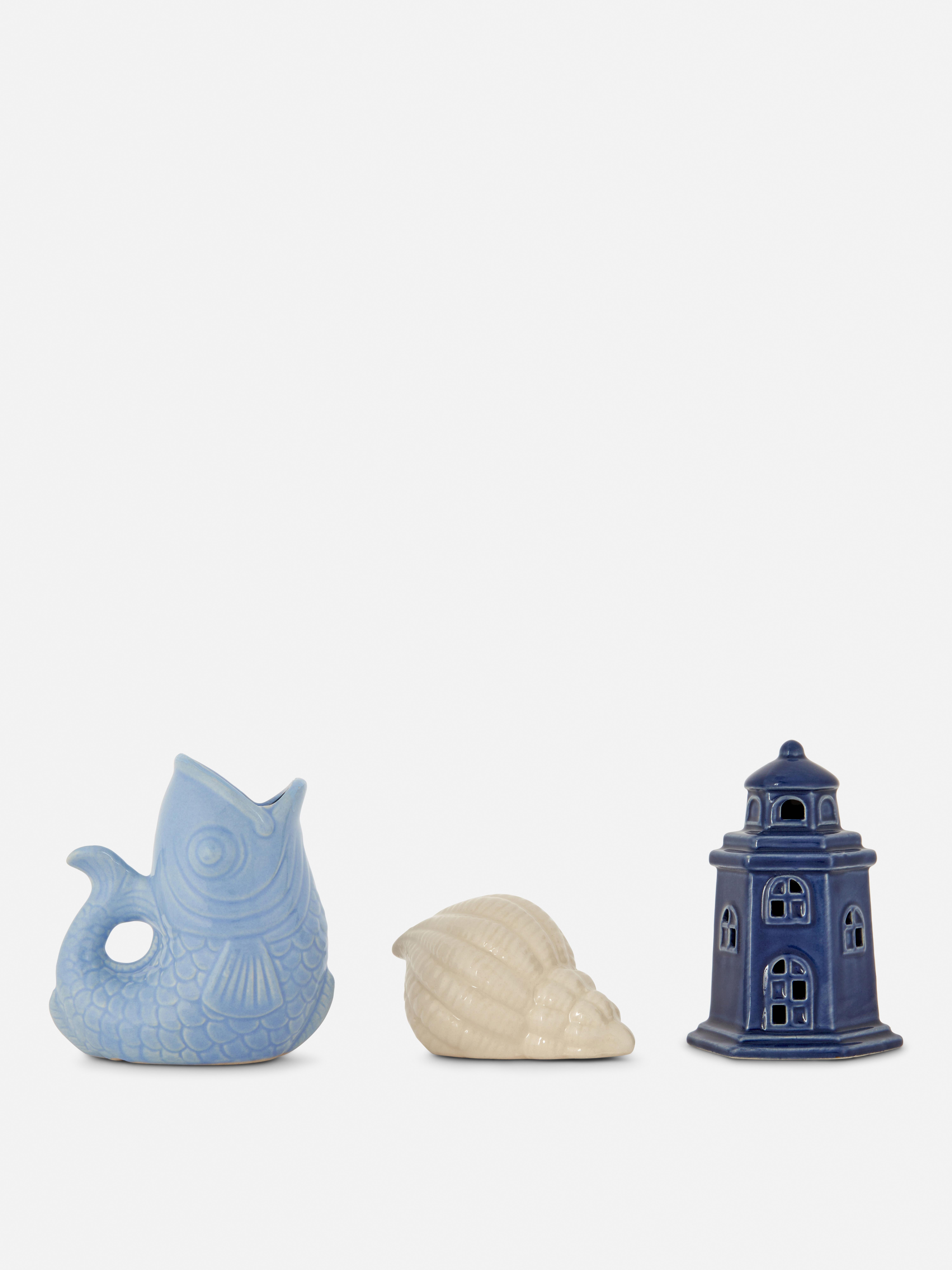 Decoraties met kustthema, set van 3
