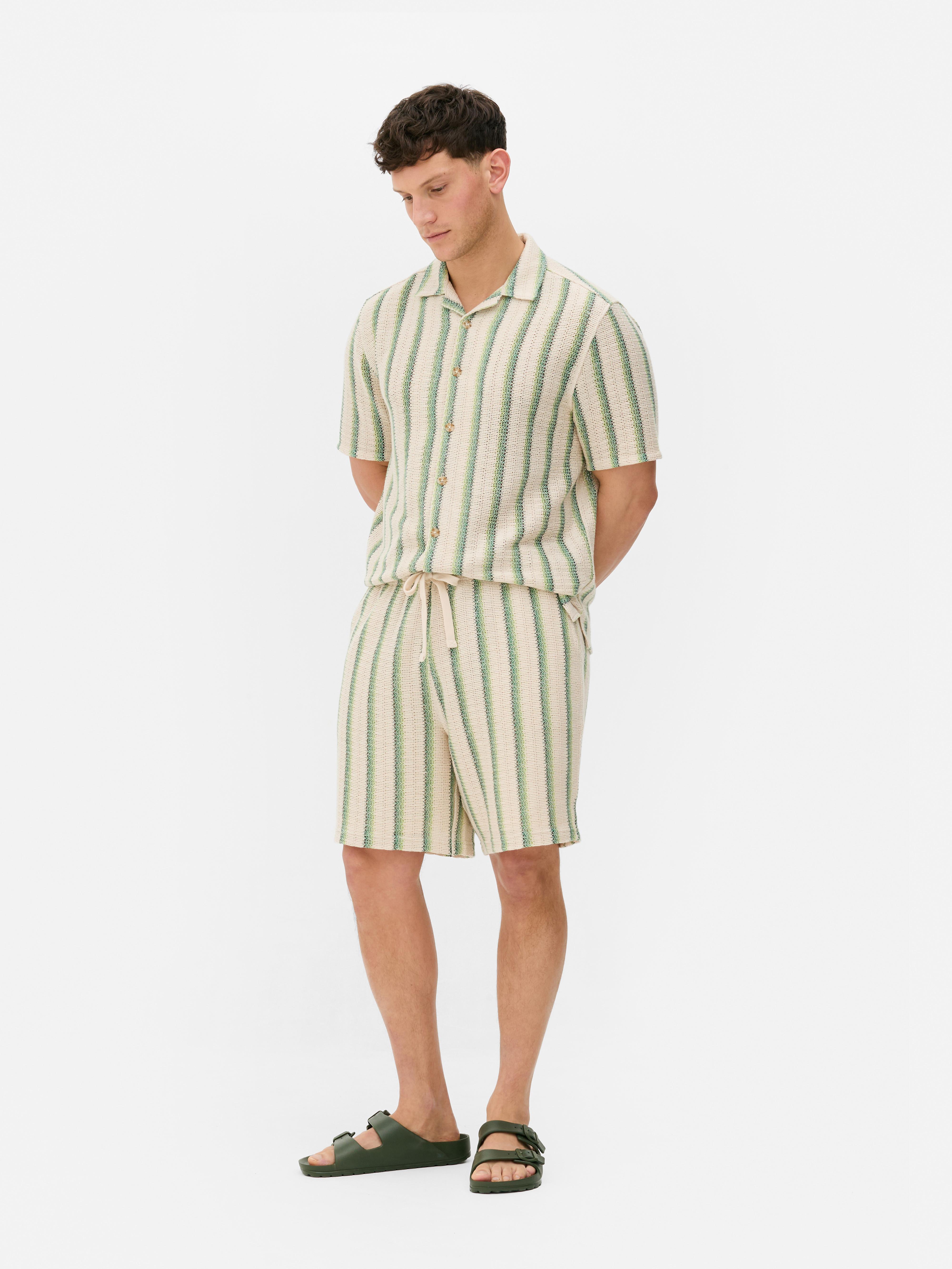 Co-Ord Striped Drawstring Shorts