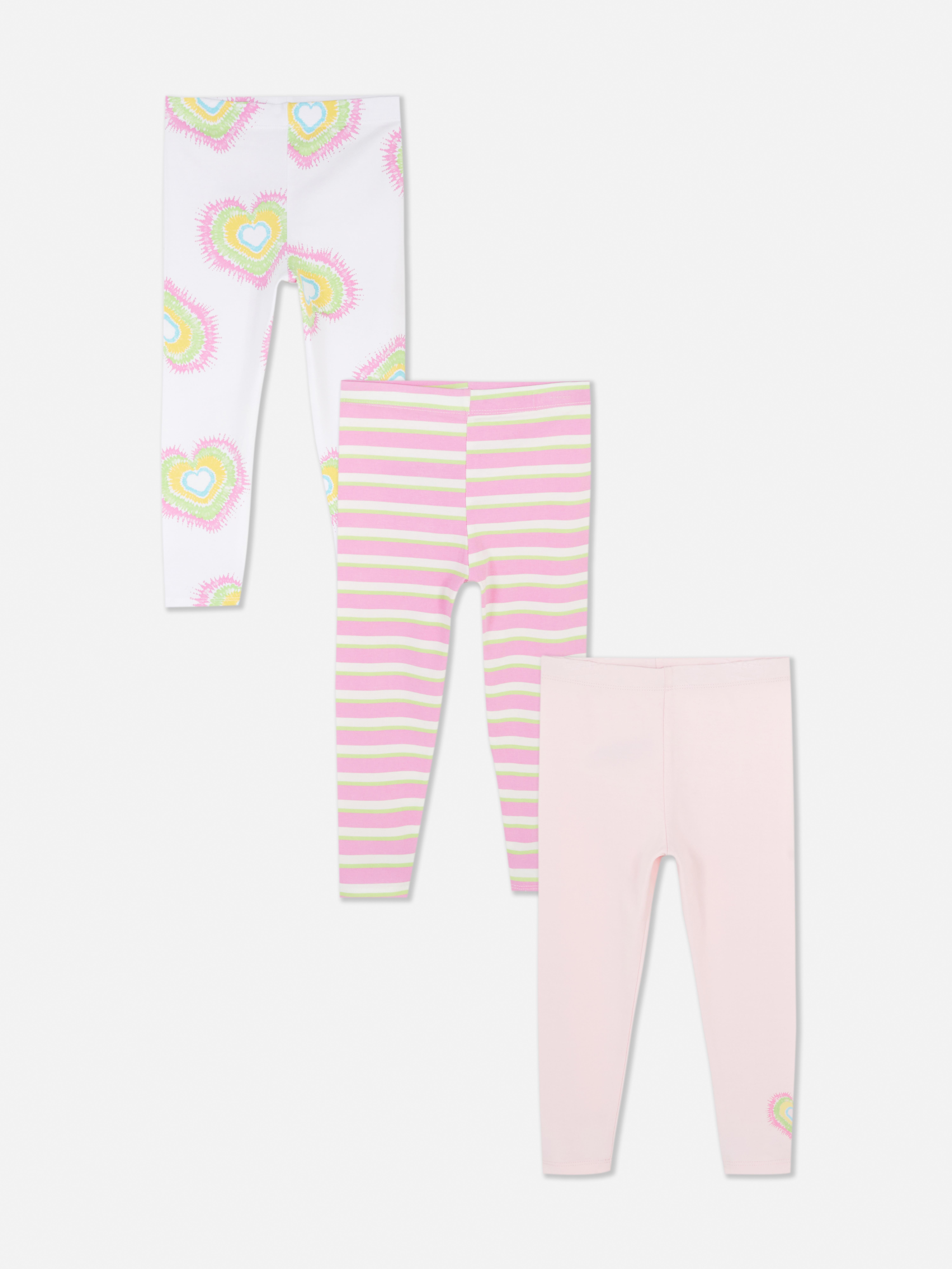 Verschiedene Leggings mit Stretchbund, 3er-Pack