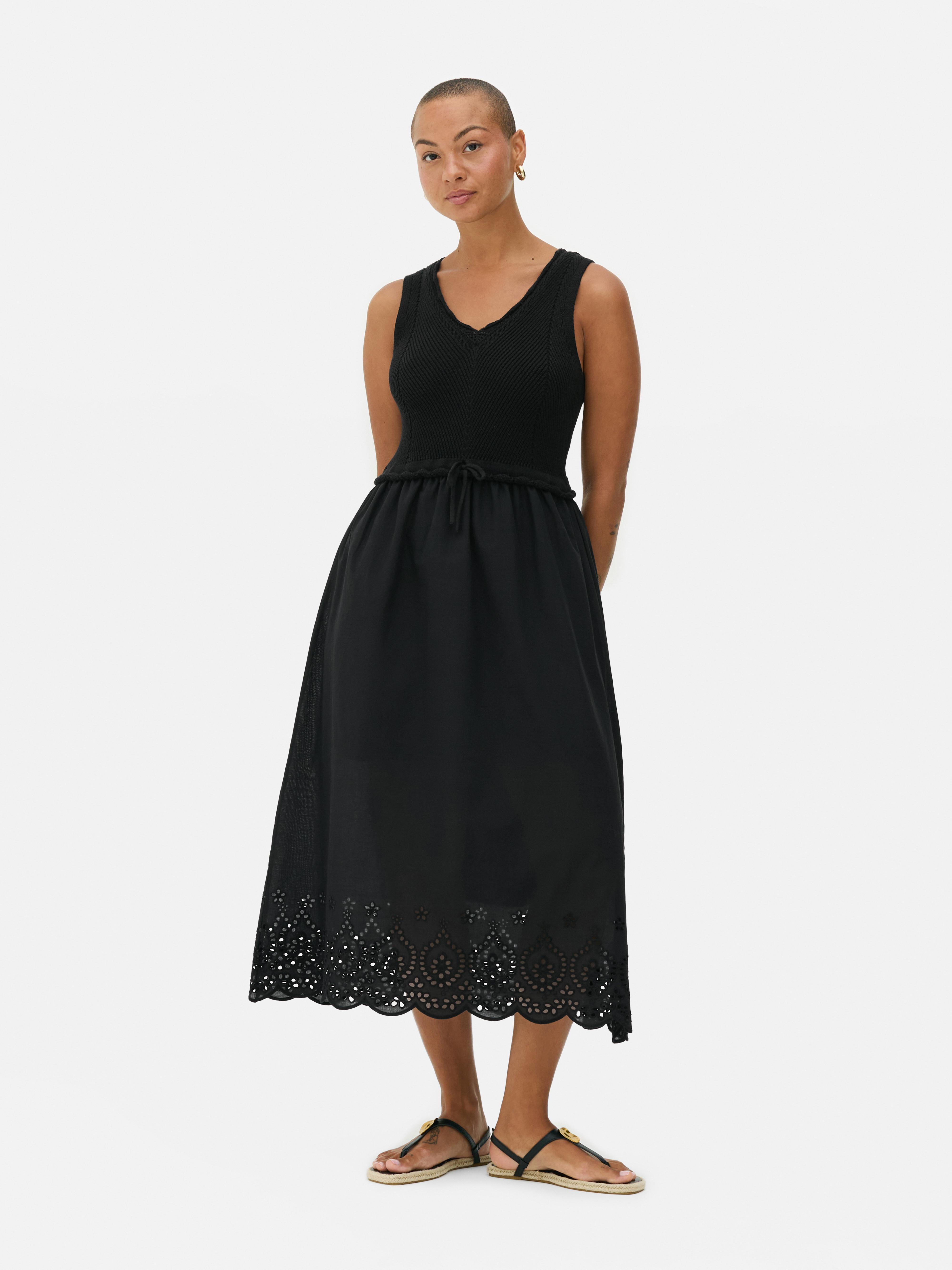 Vestido largo con bordados