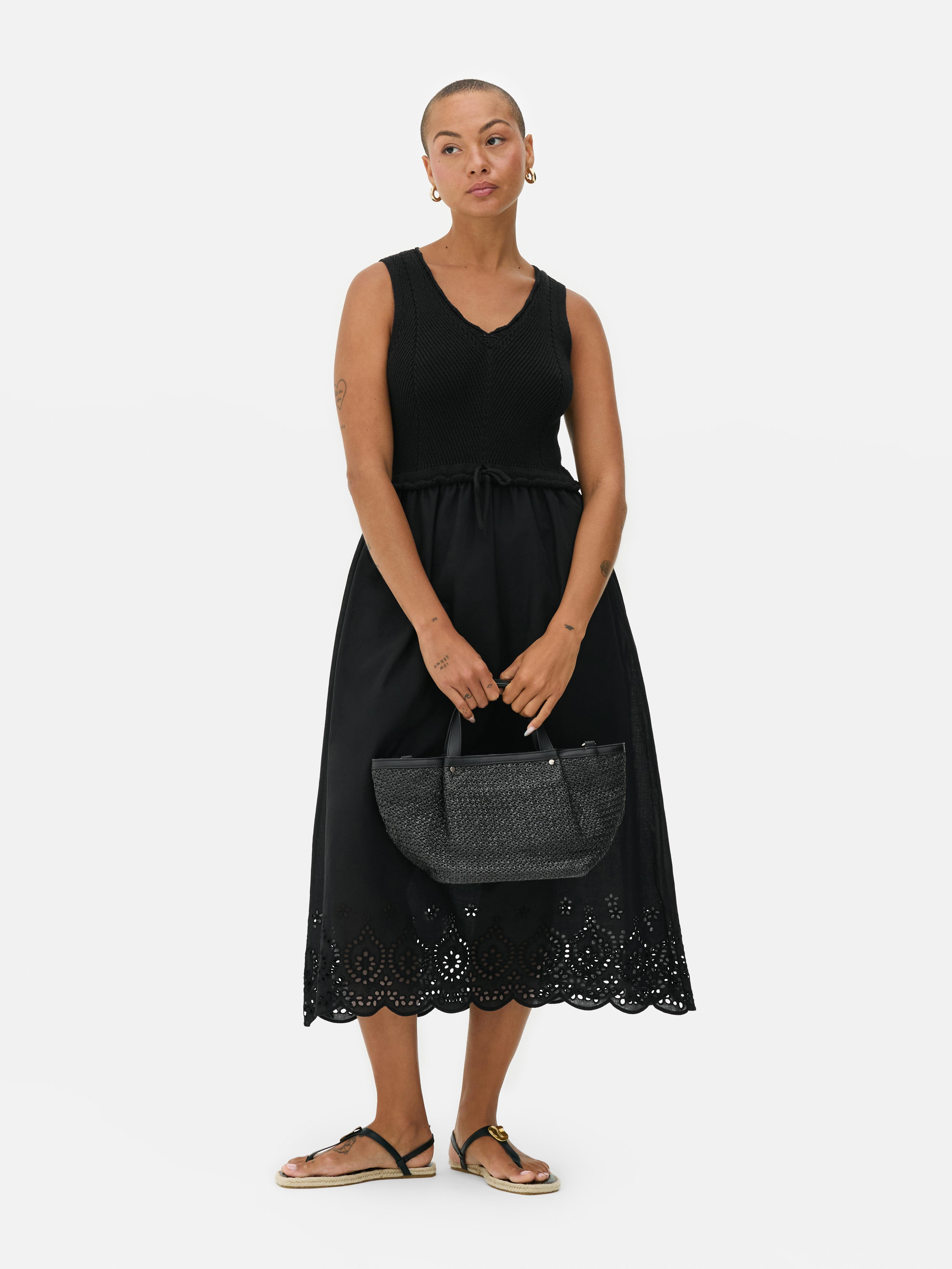 Eyelet Maxi Dress