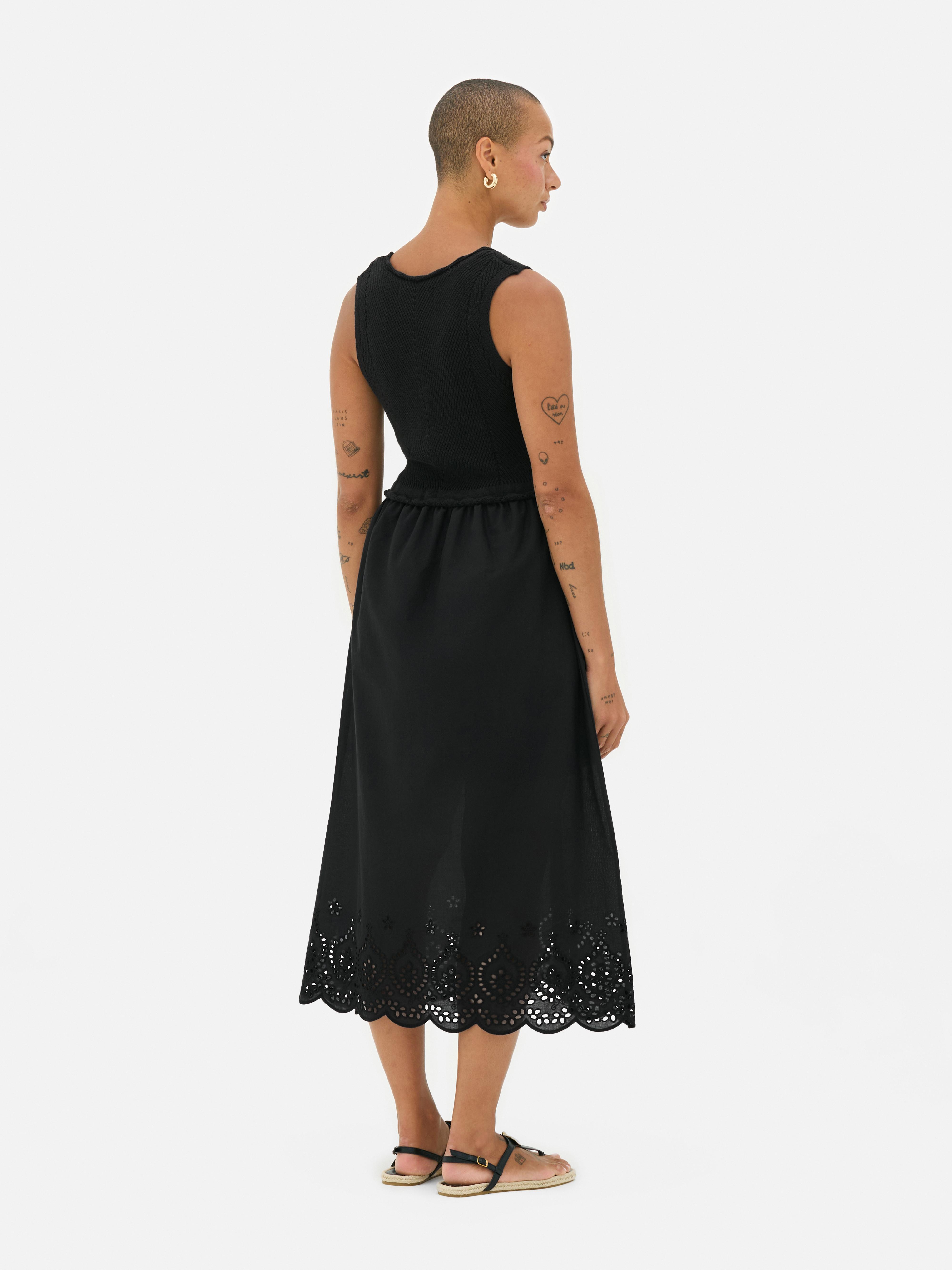 Eyelet Maxi Dress
