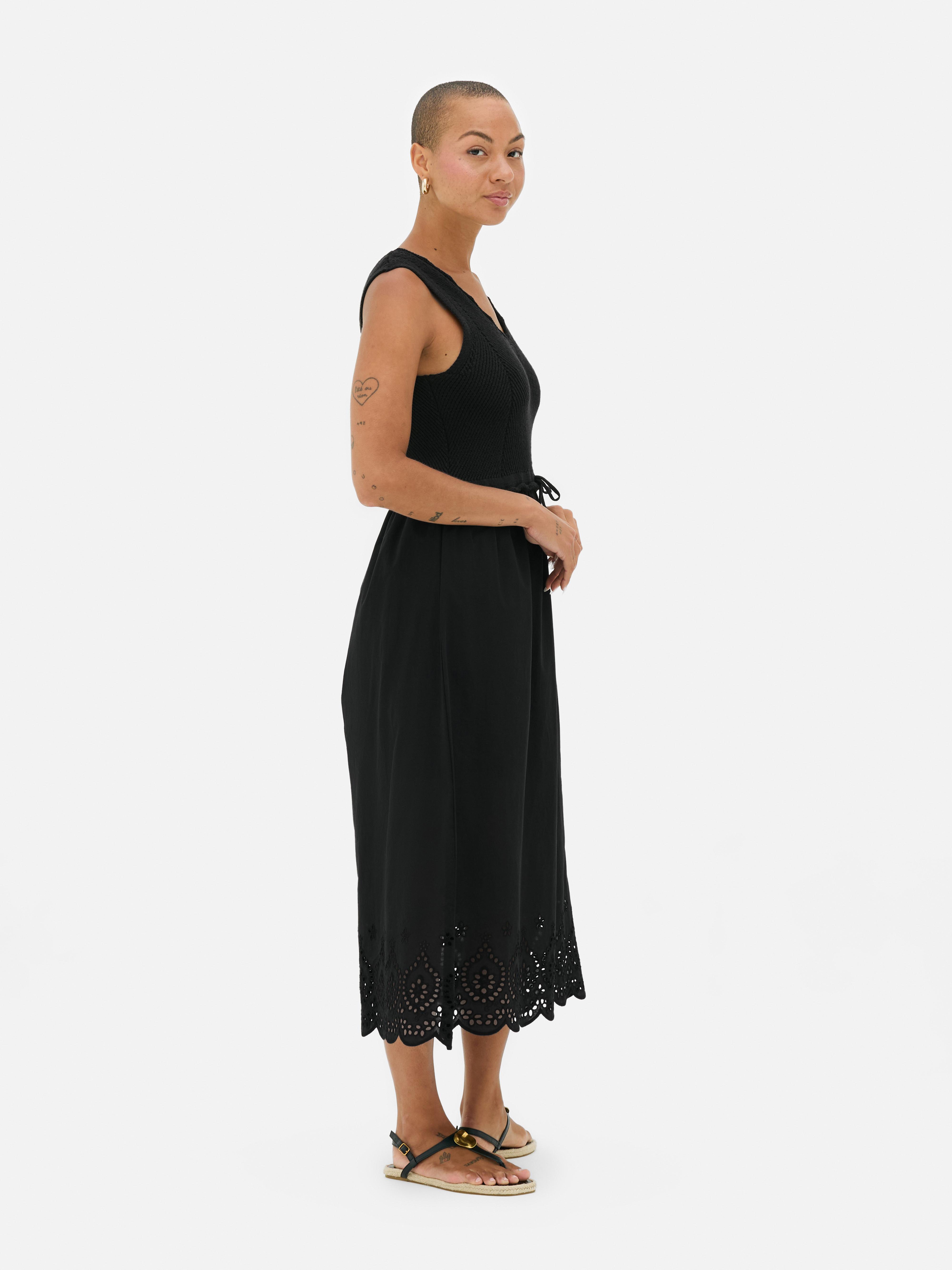 Eyelet Maxi Dress