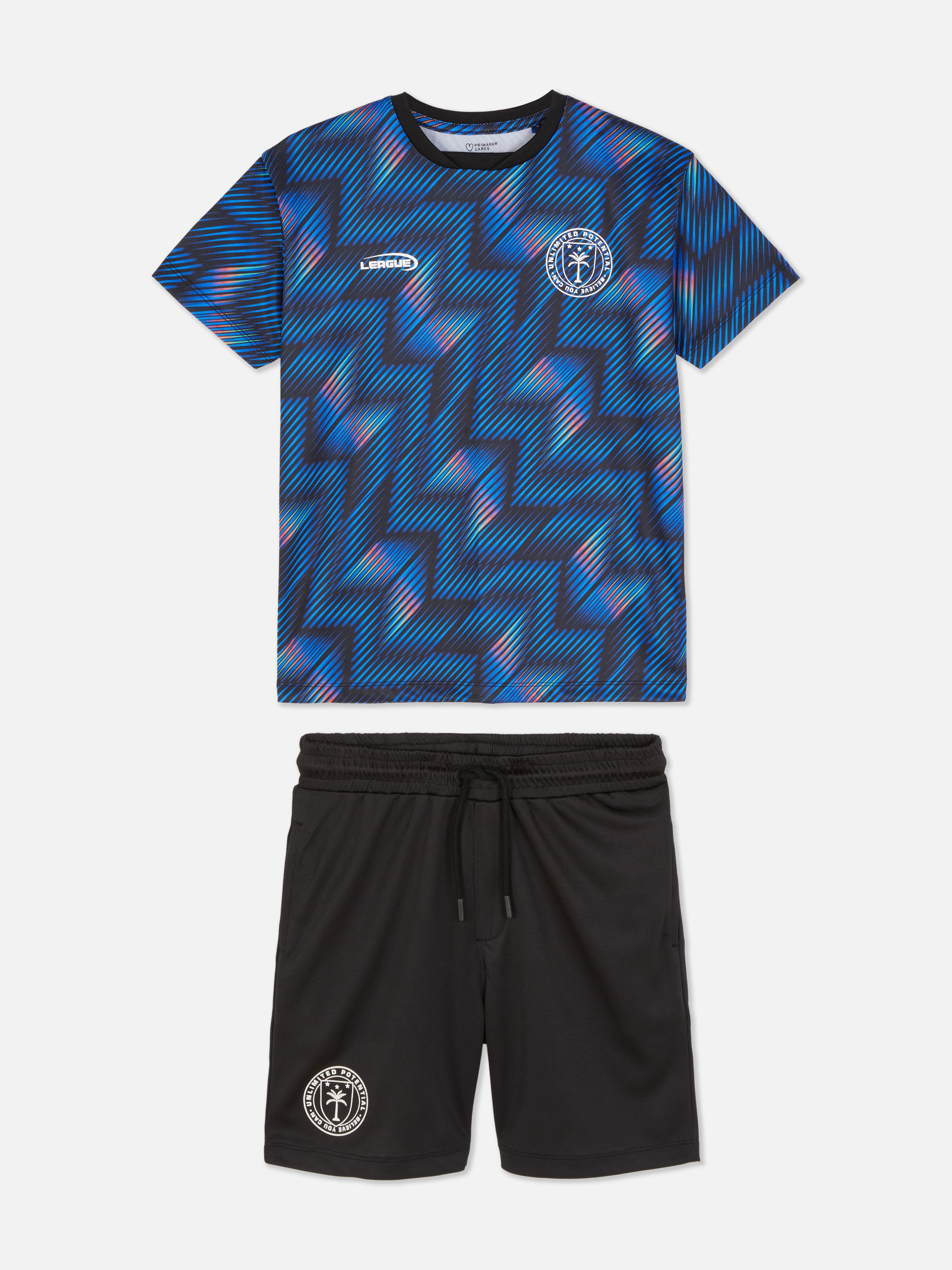 Conjunto t-shirt/calções futebol