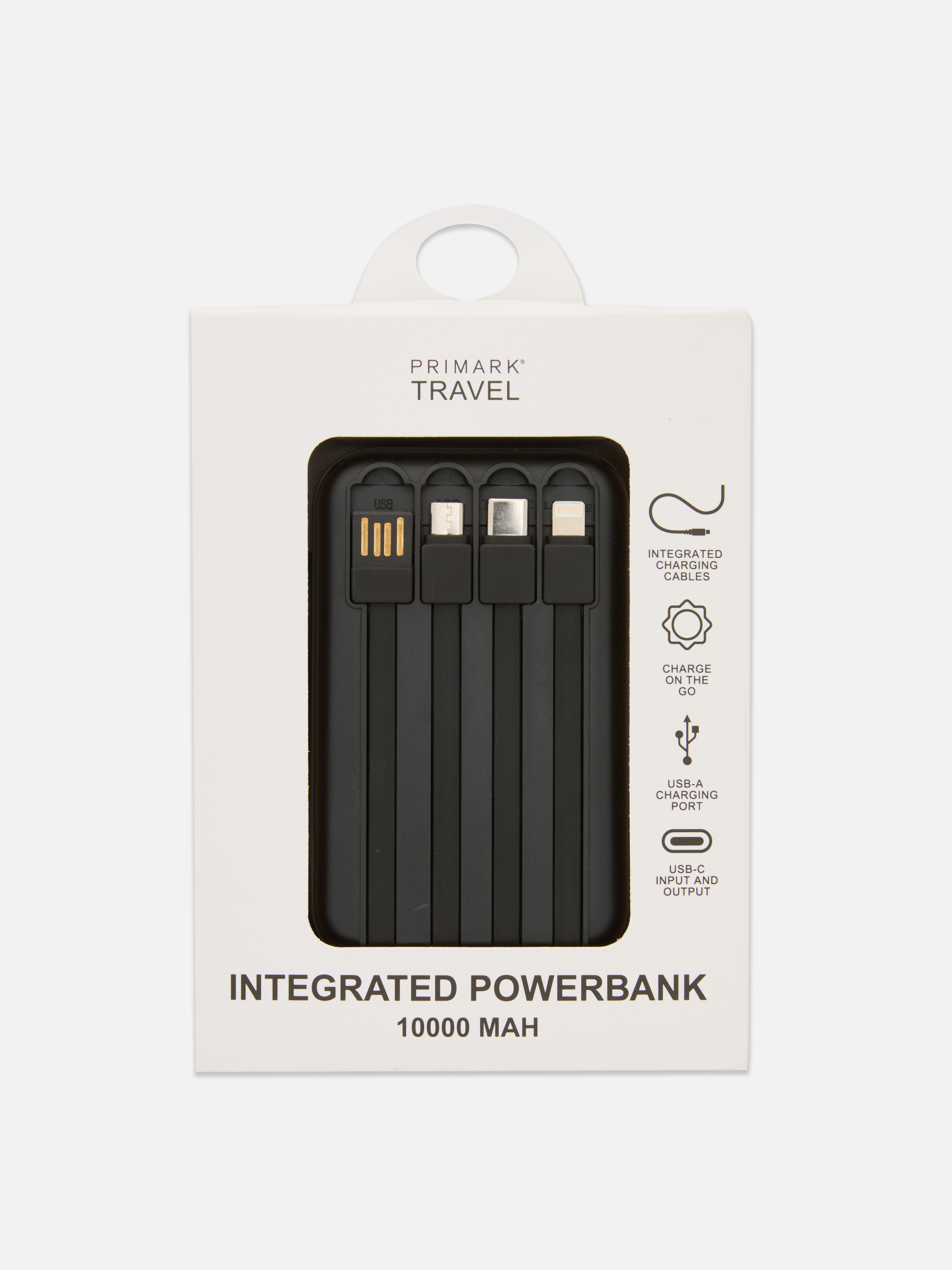 Externá batéria s integrovanou nabíjačkou, 10 000 mAh