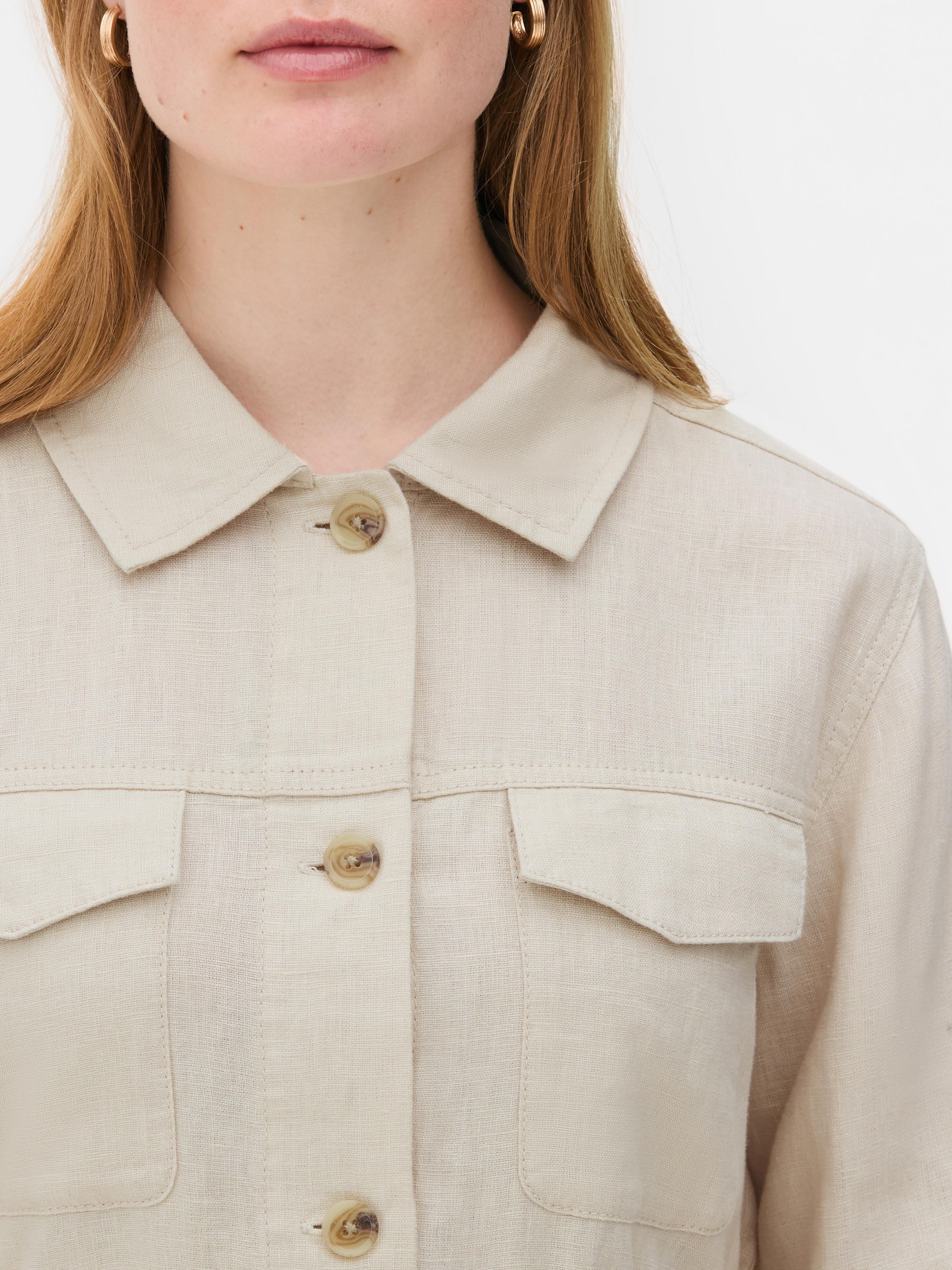 Linnen shacket The Edit