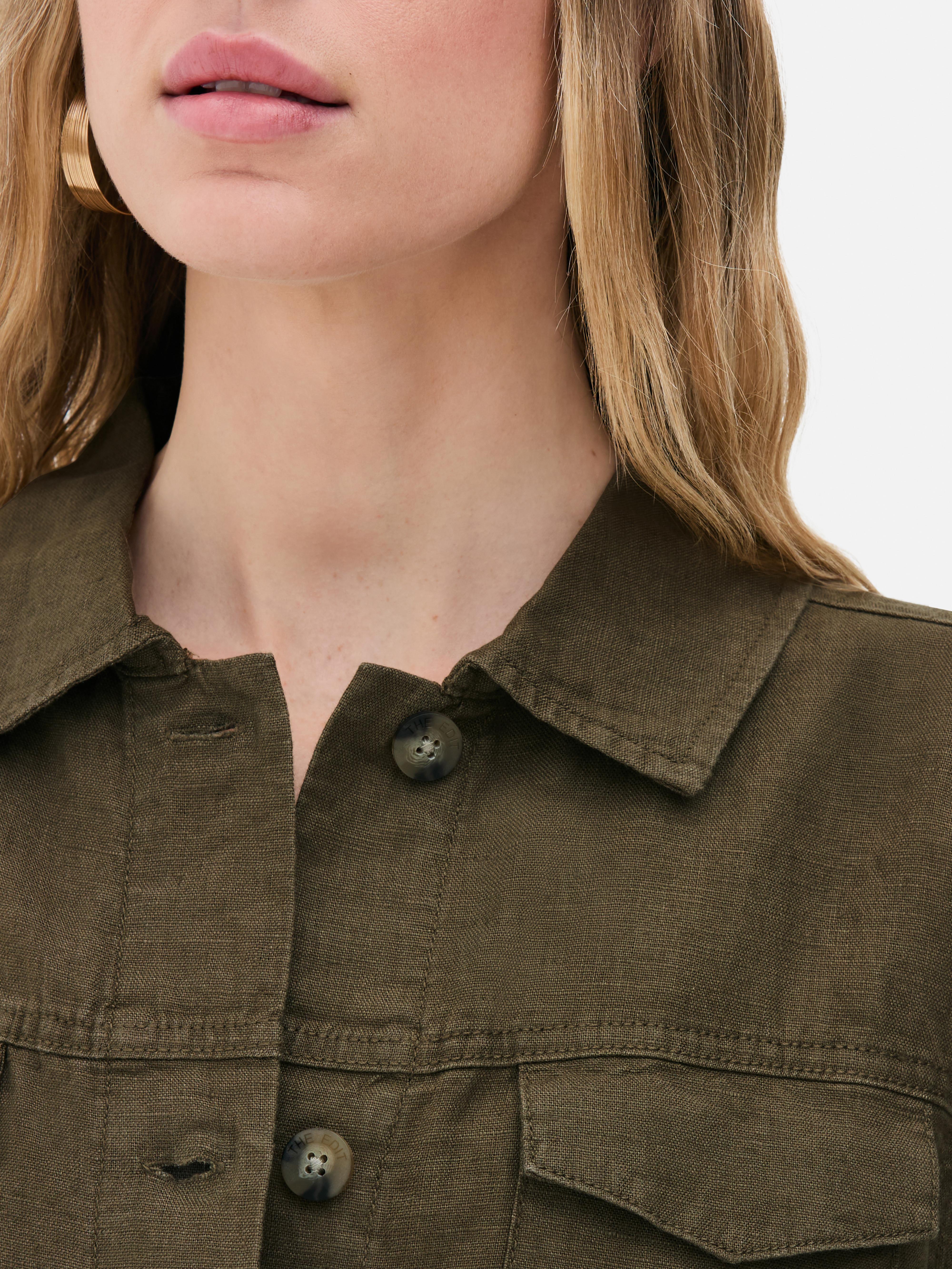 „The Edit“ Hemdjacke aus Leinen