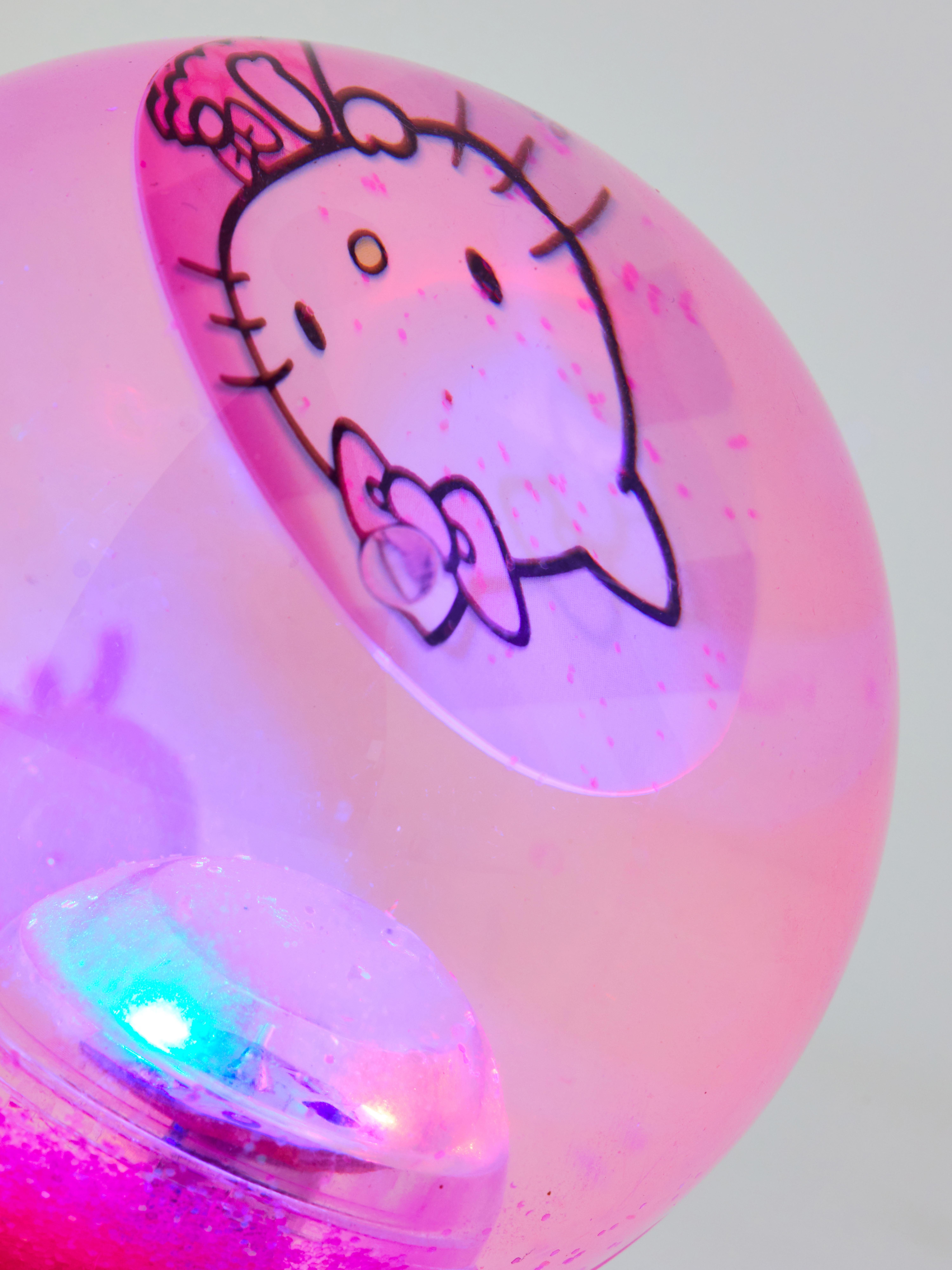 Skákacia lopta s LED a motívom Hello Kitty