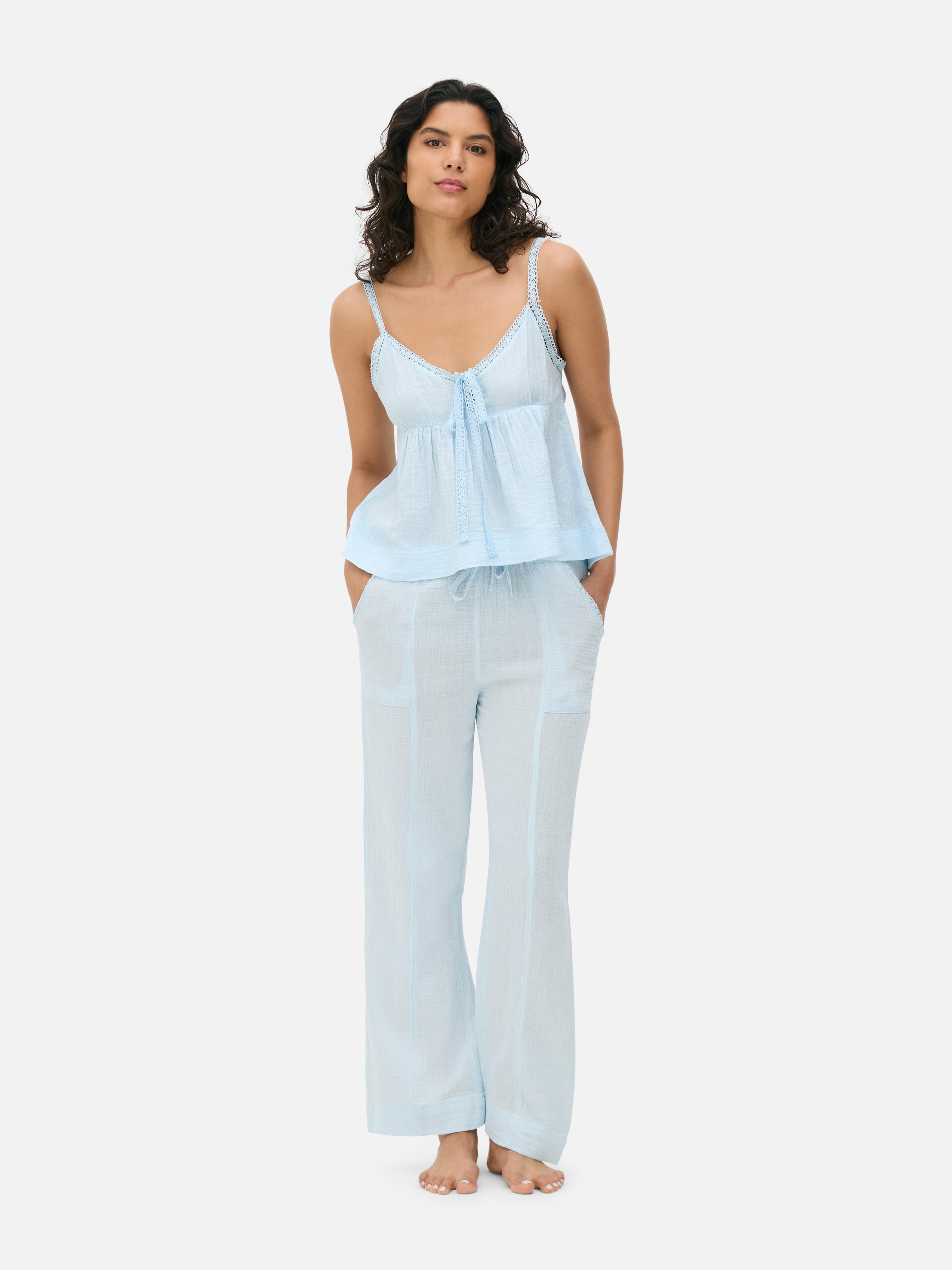 Camiseta de tirantes de pijama de estopilla