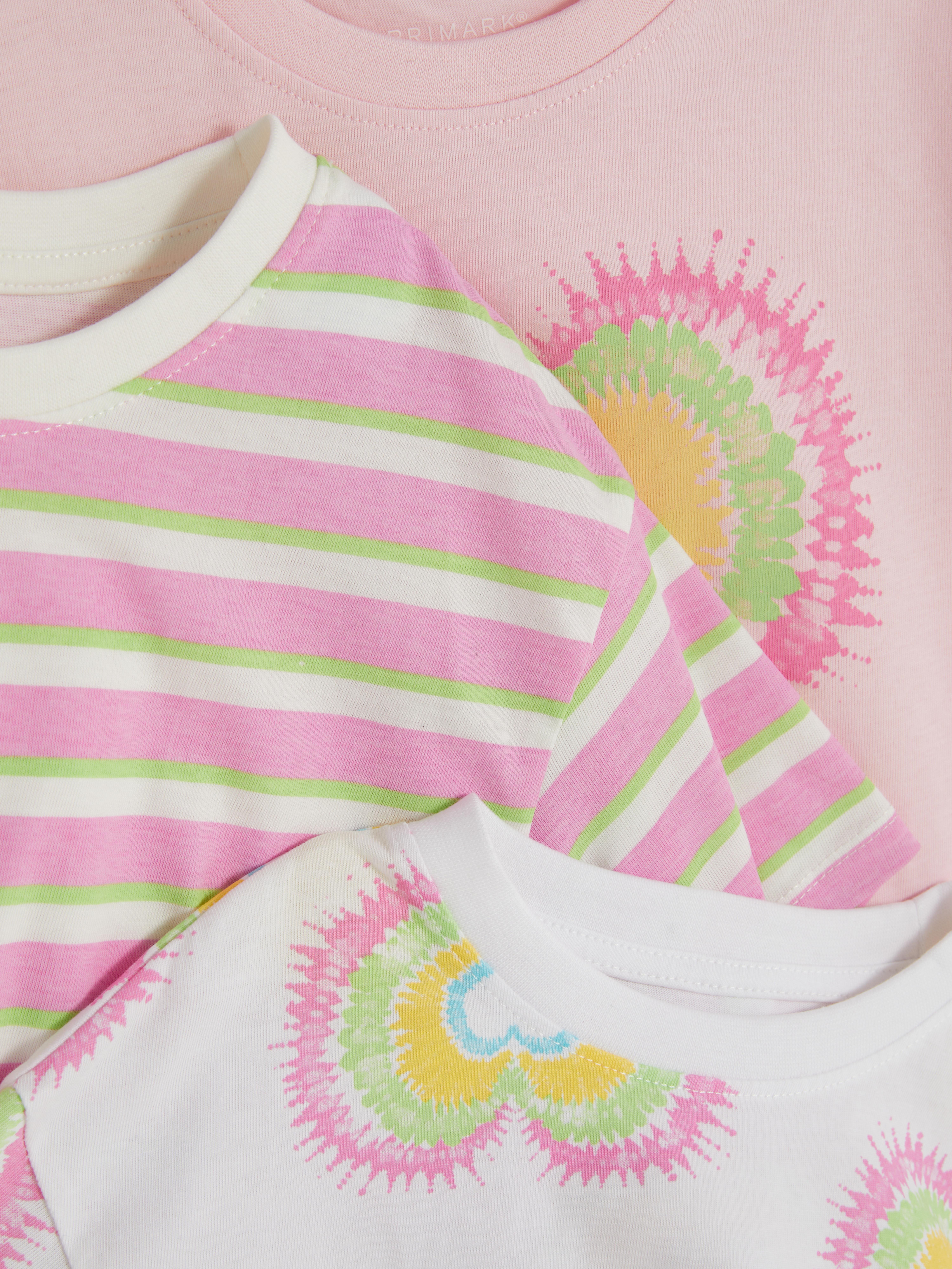 1,5–8 ans | Lot de 3 t-shirts à motifs cœur