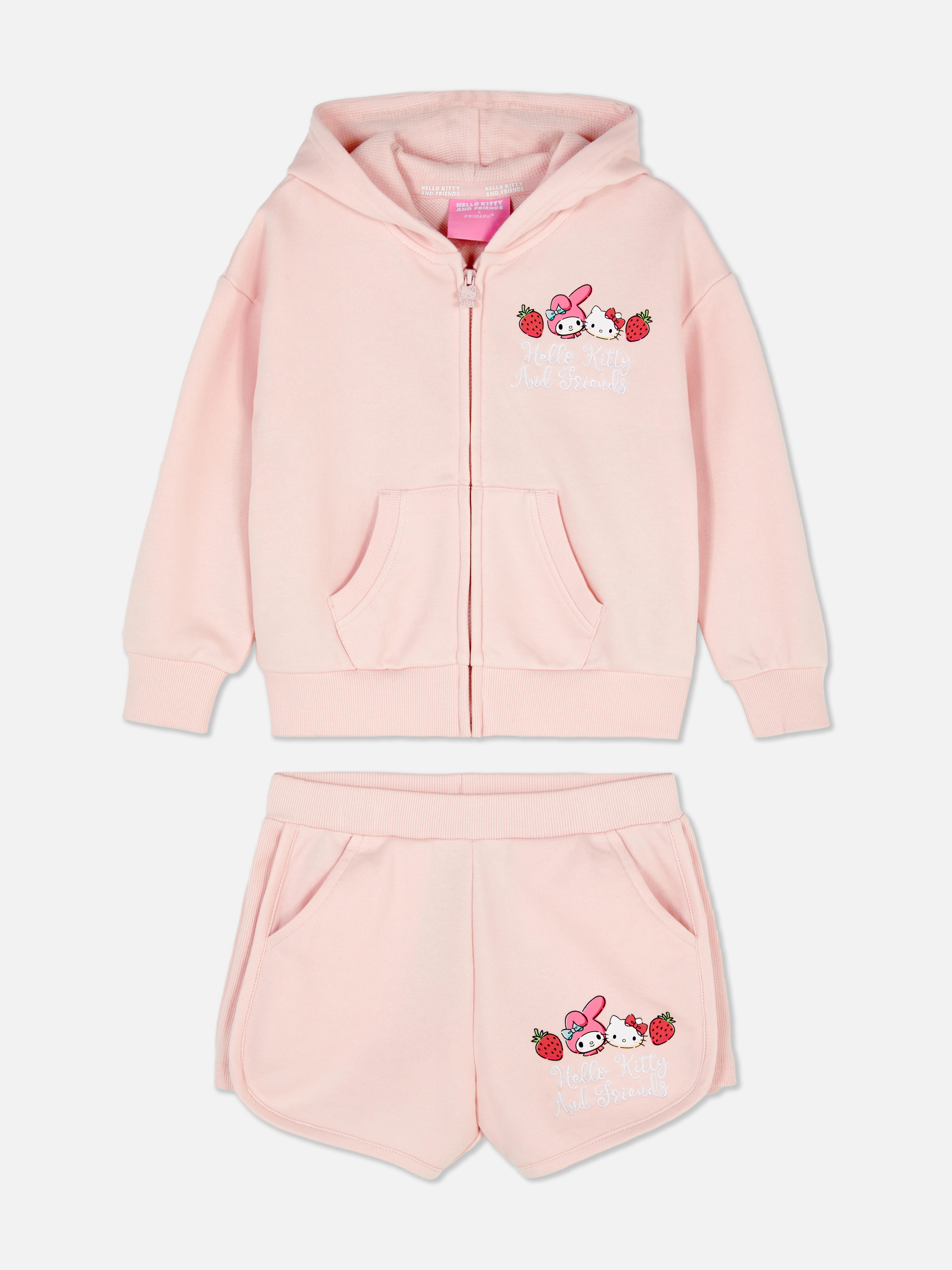 Conjunto camisola capuz/calções Hello Kitty