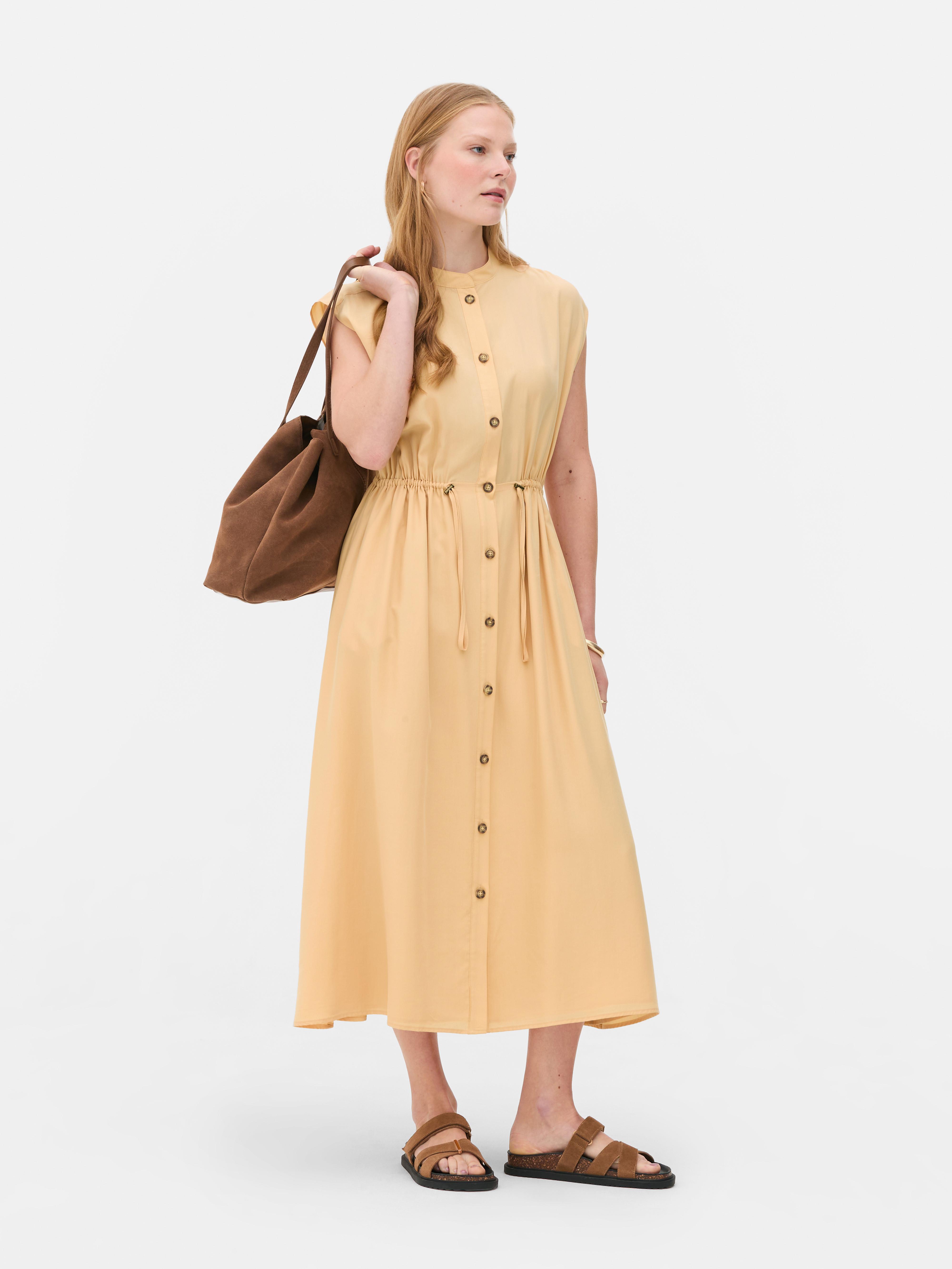 Ärmelloses „The Edit“ Midikleid mit Kordelzug