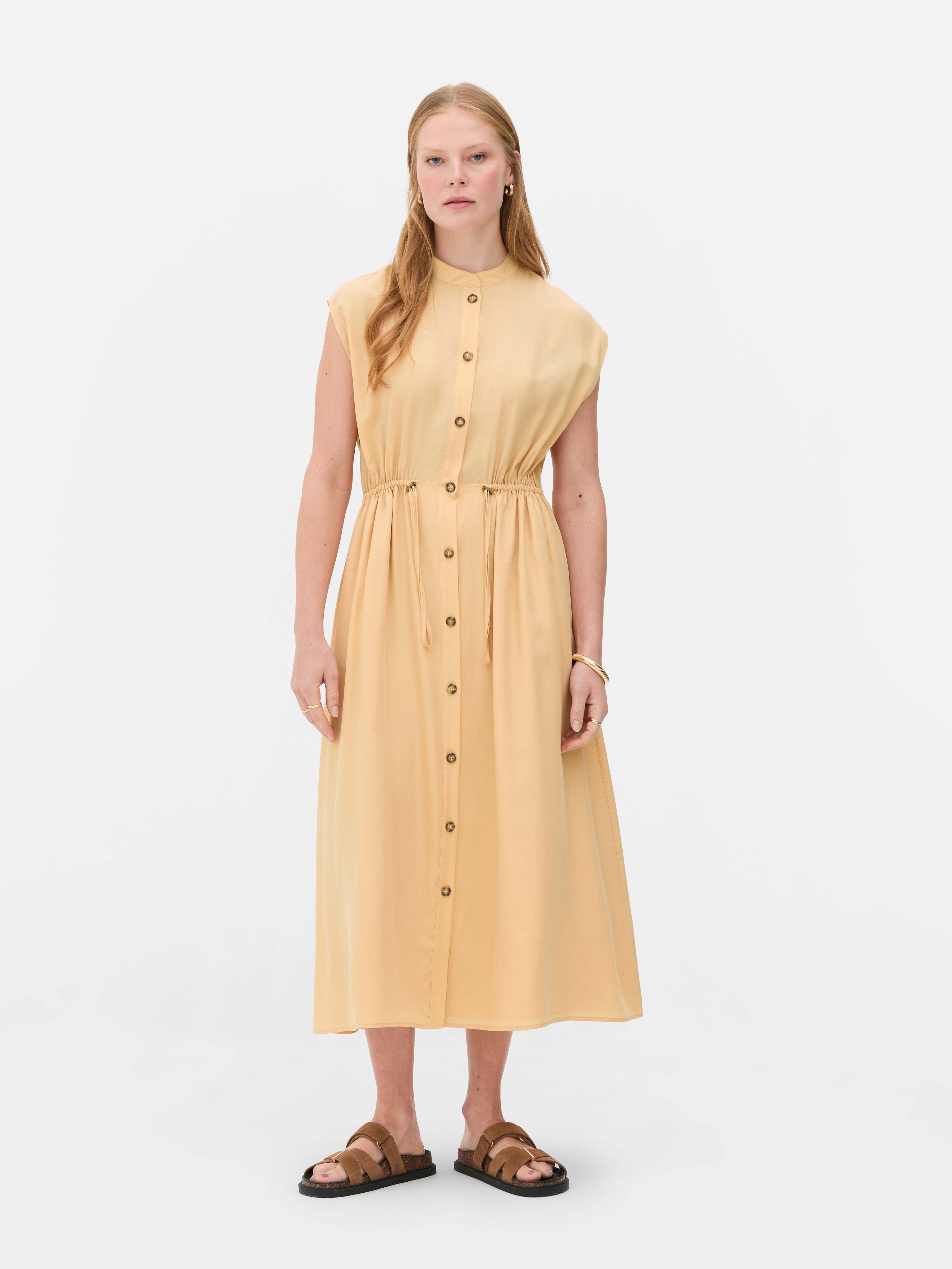 Ärmelloses „The Edit“ Midikleid mit Kordelzug