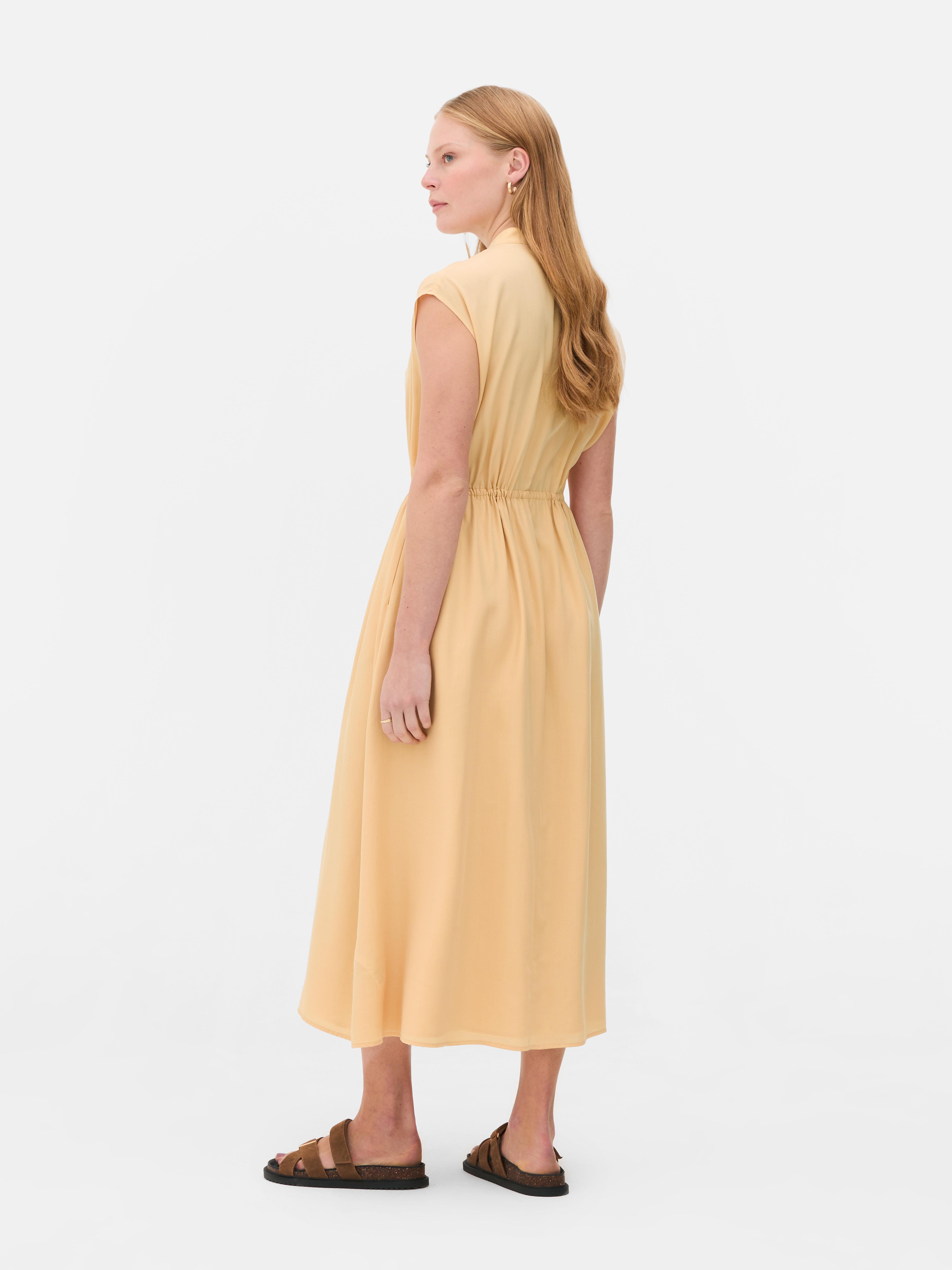 Ärmelloses „The Edit“ Midikleid mit Kordelzug