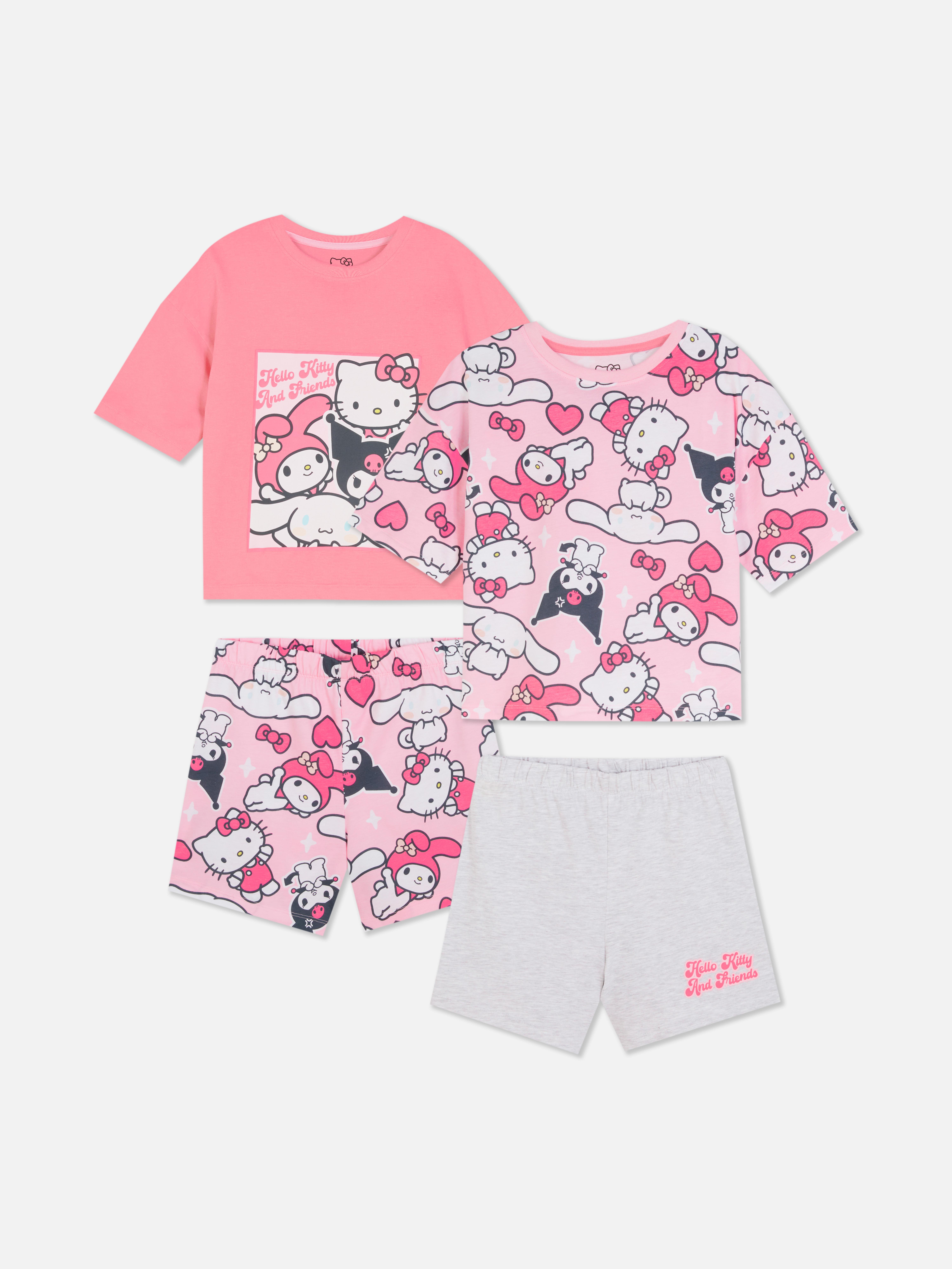 Kratki pižami Hello Kitty in prijatelji, 2 kosa