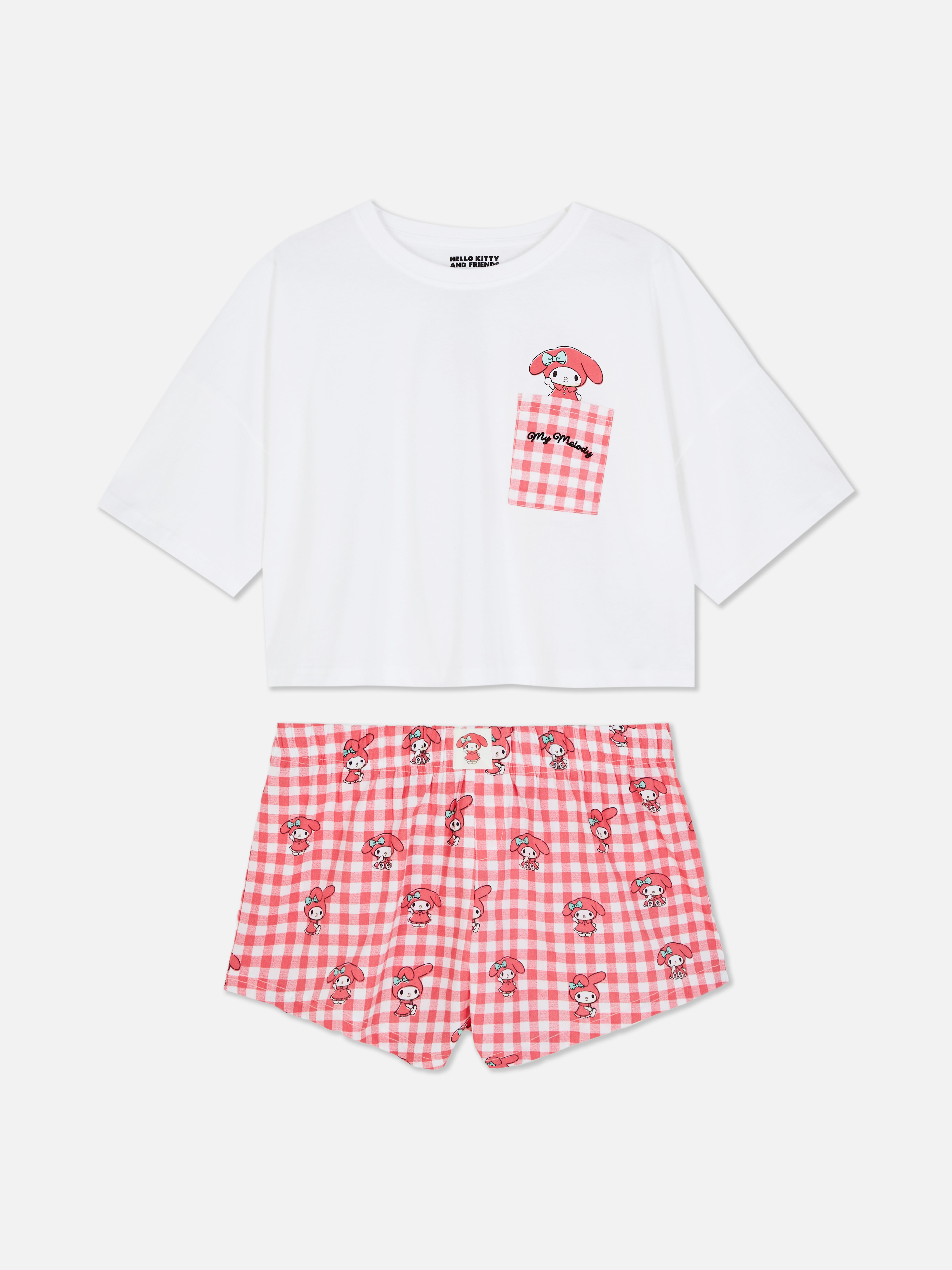 Pijamale scurte My Melody Hello Kitty