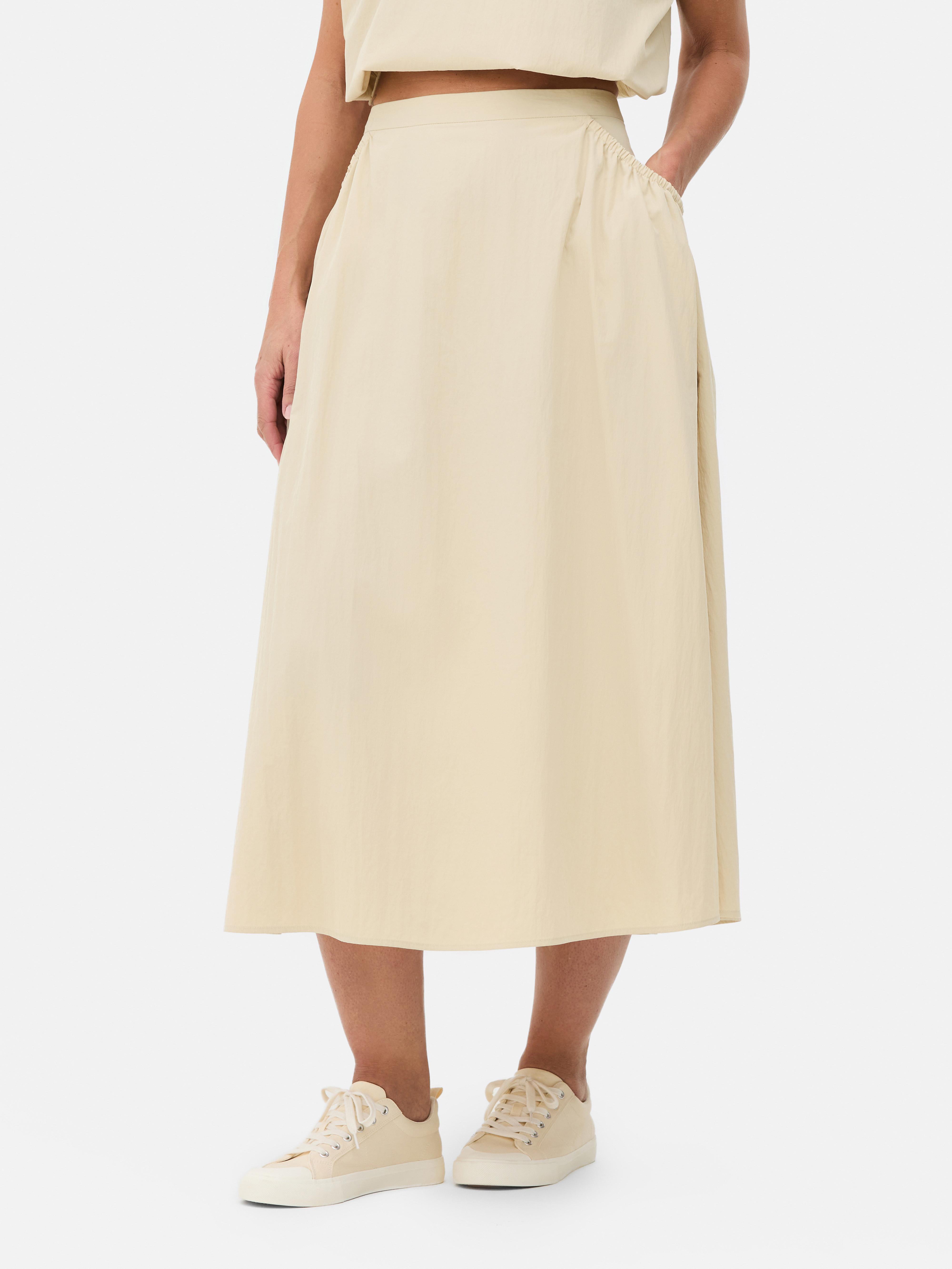 Co-ord Side Circle Midi Skirt