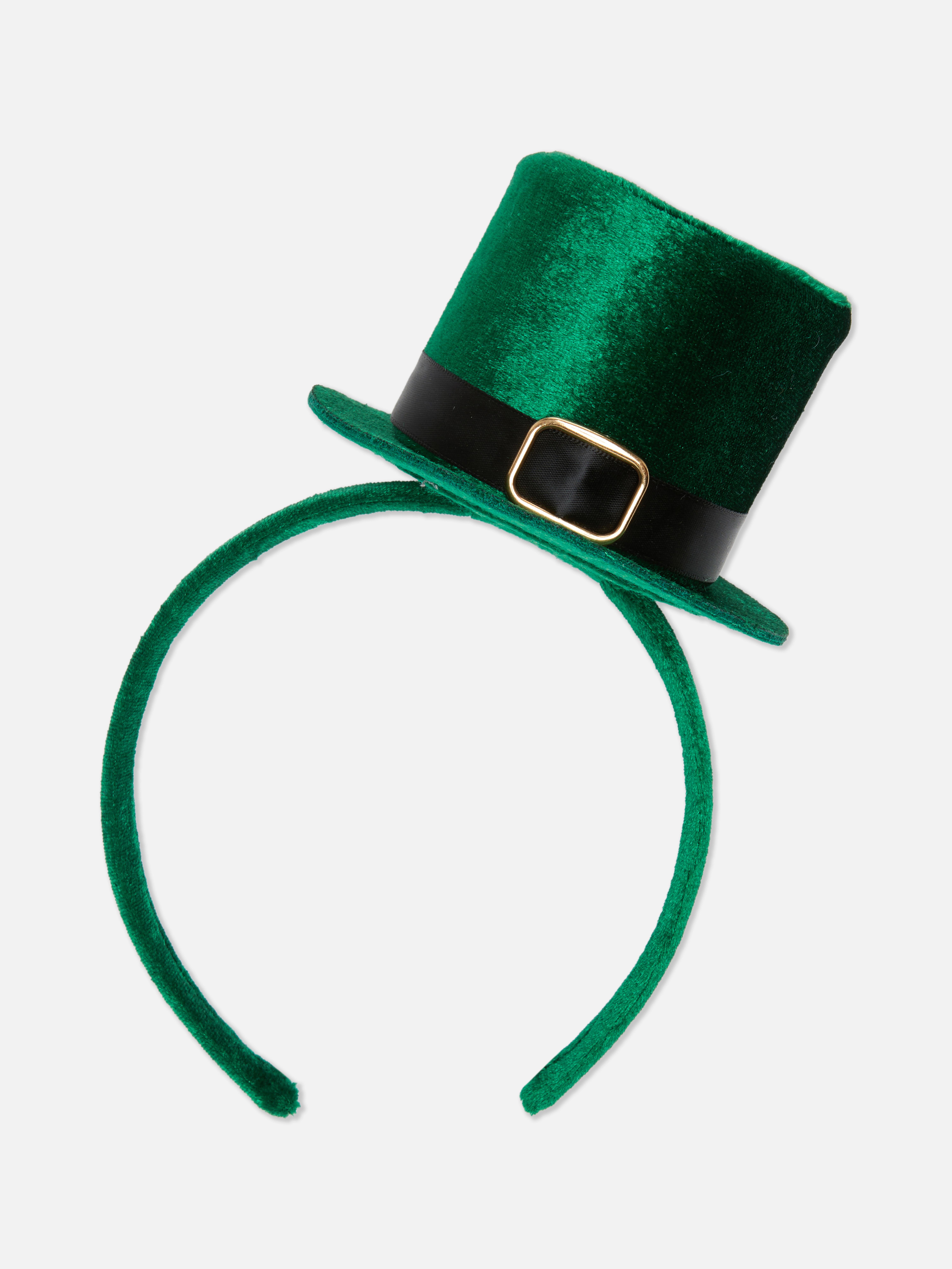 Zoestar Cerchietto Luminoso A LED Per San Patrizio - Quadrifoglio Verde Con Cappello, Elastico E Luminoso, Accessorio Da Festa Per Donna