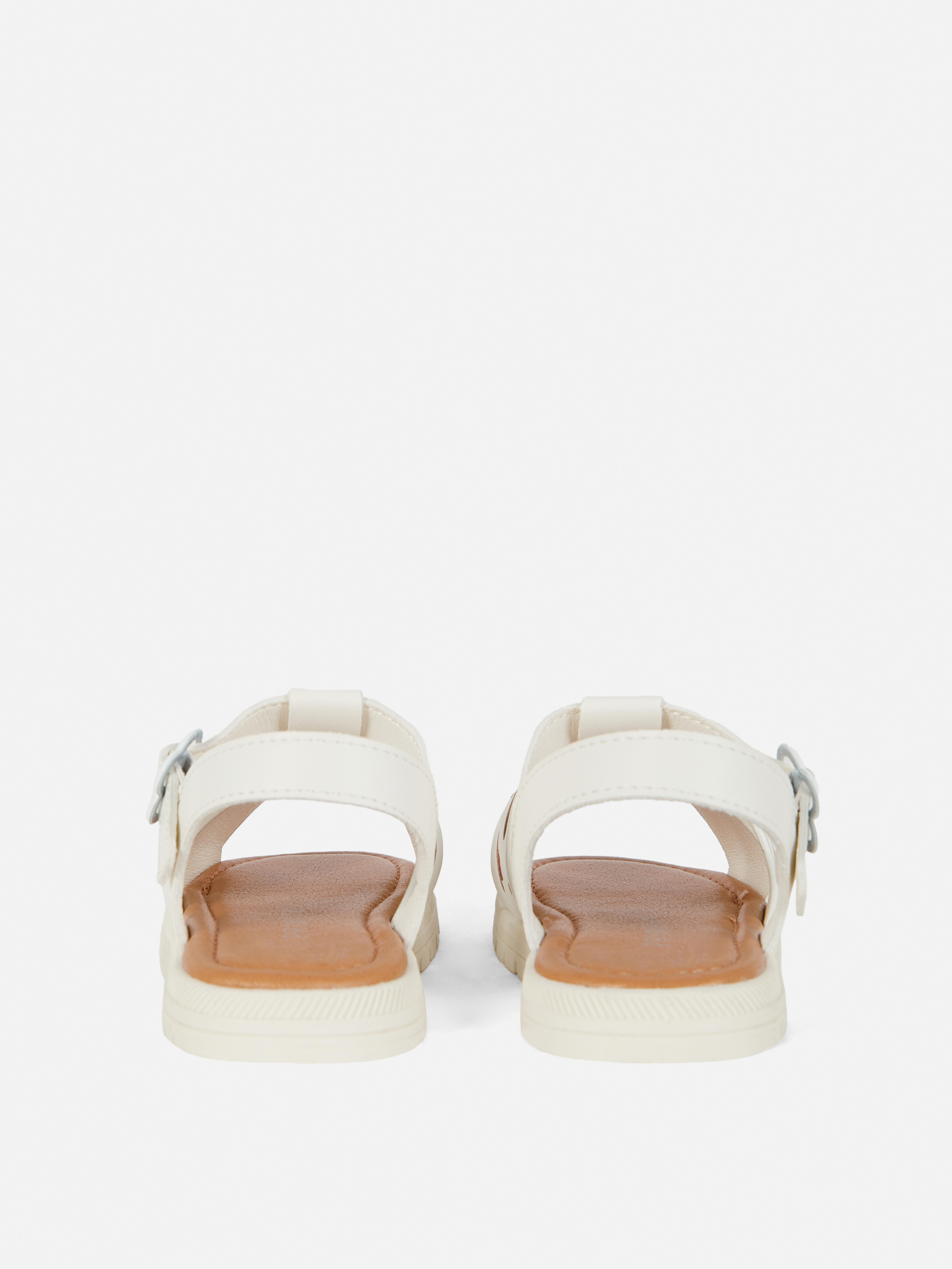 Sandalen met glitter en kleurverloop