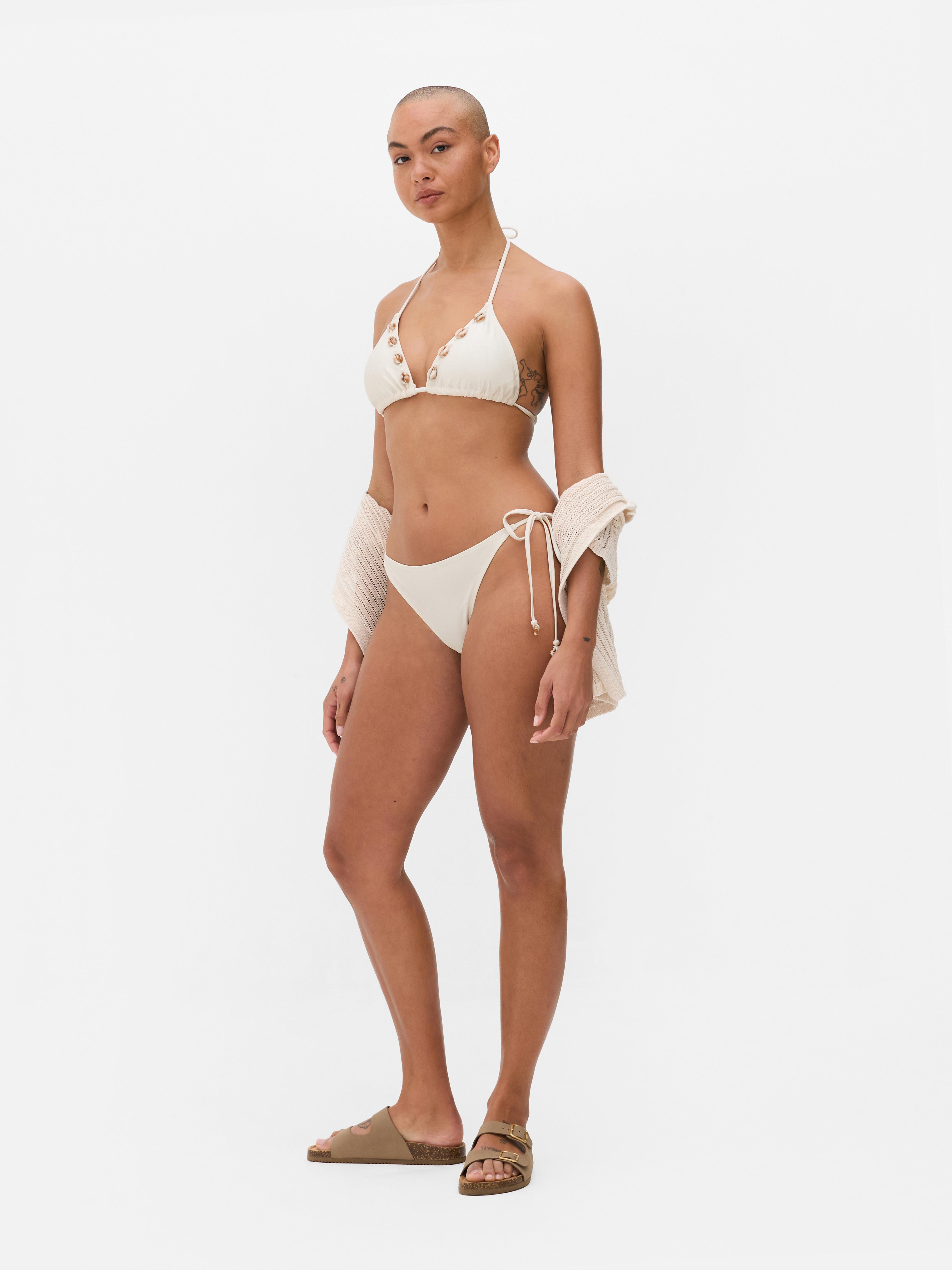 Shell Tie Bikini Bottoms